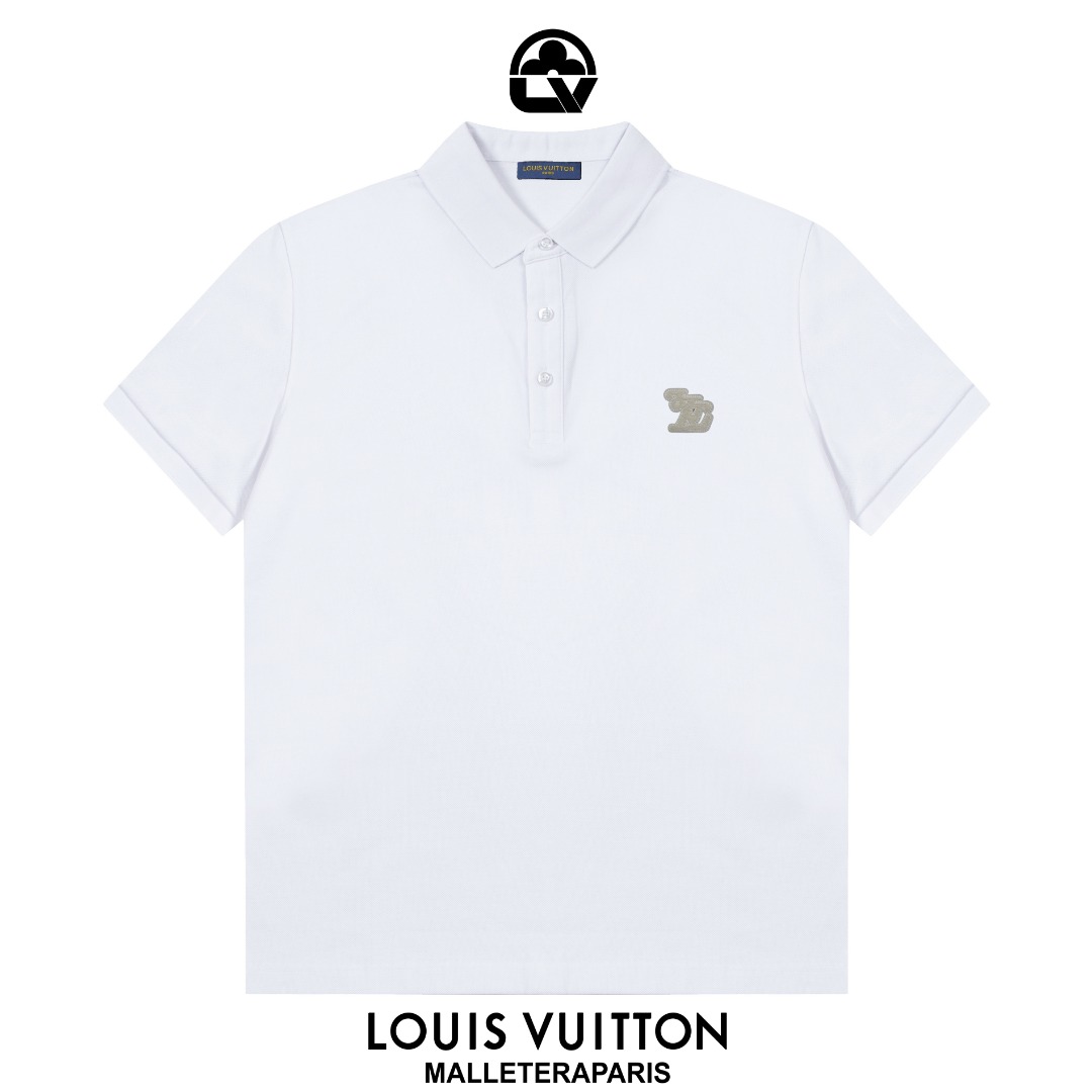 LV Louis Vuitton Embroidered Polo: 1980s-Inspired Upgrade for Stylish Comfort