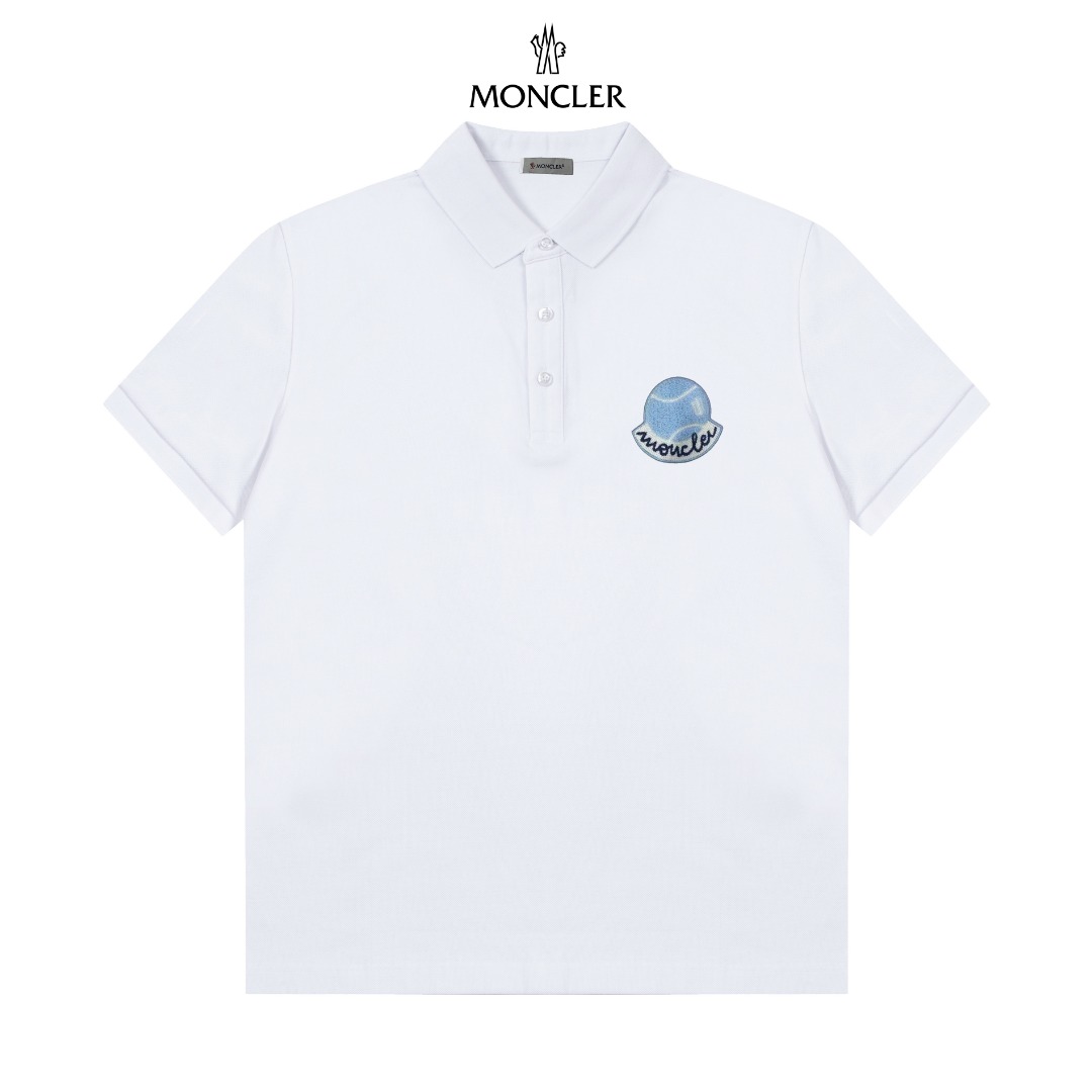 “Moncler Logo Polo: 1980s-Inspired Upgrade in Original Fabric, Custom Dyed Comfort” - 图片 3
