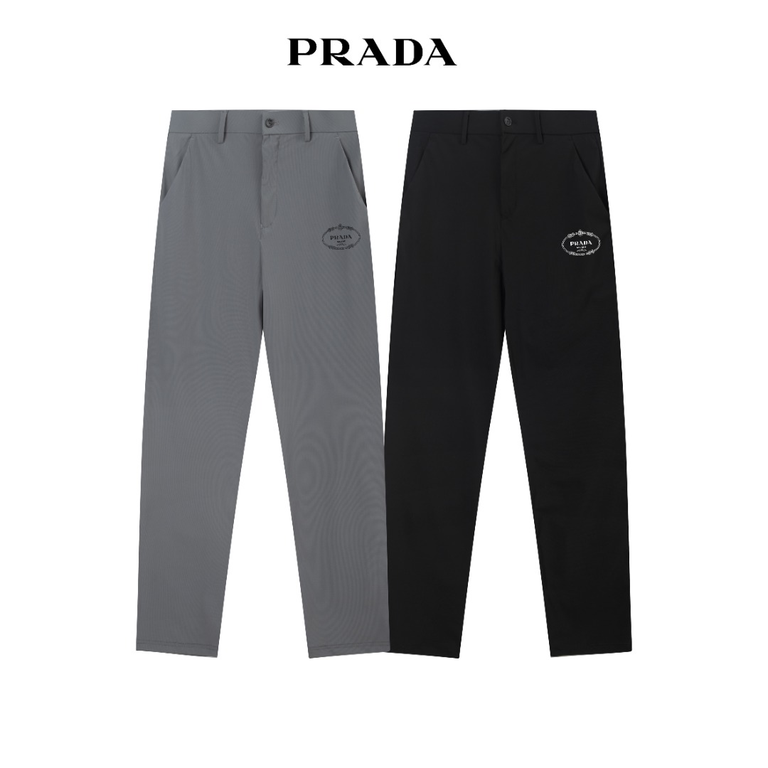 Prada Men's Ice Silk Business Casual Pants - Comfortable, Wrinkle-Resistant 6 o 1hv5fs8b112r2s4t1977jnucck1u