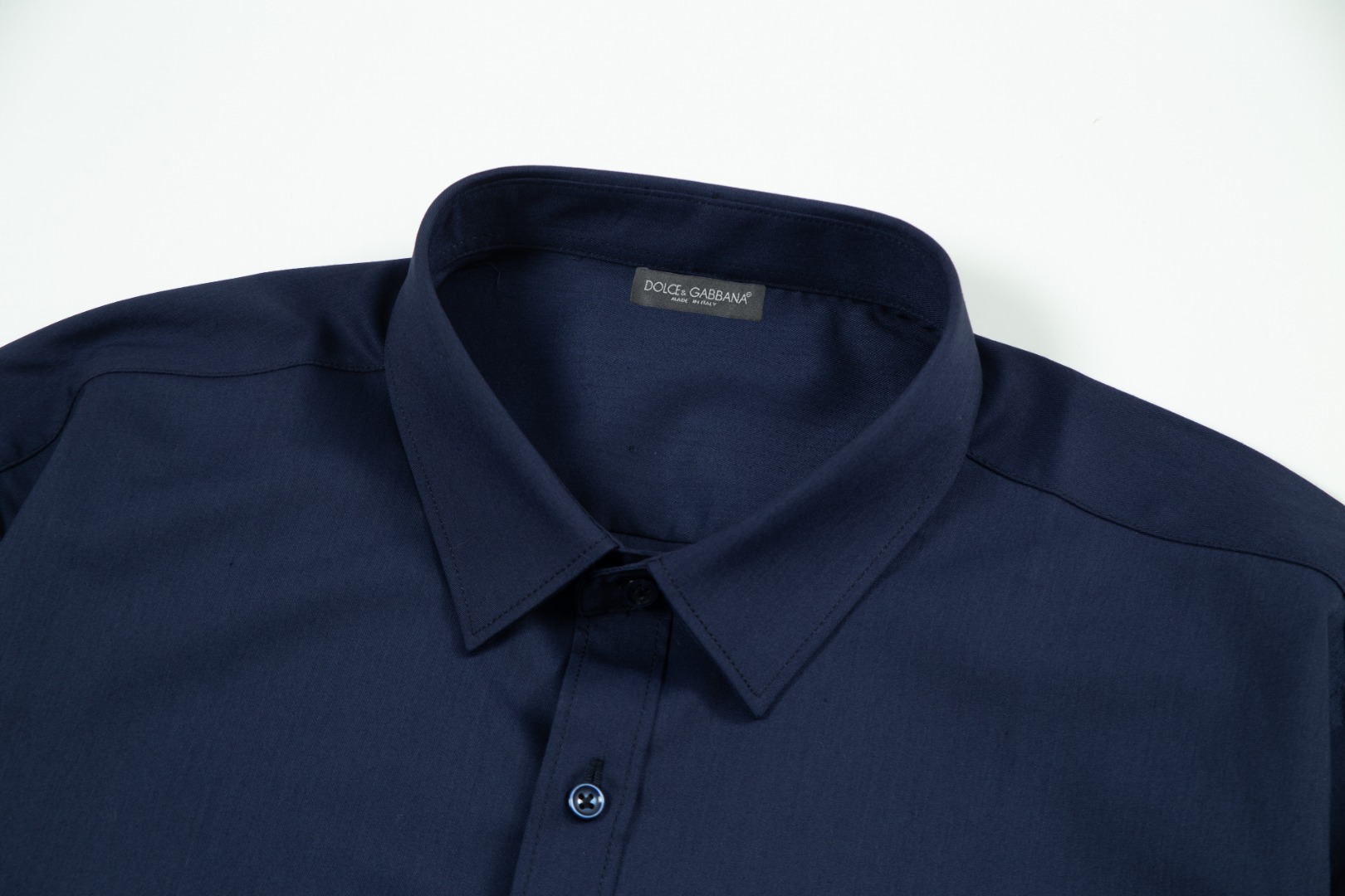 “Dolce & Gabbana Embroidered Logo Long-Sleeve Shirts in Various Sizes, High-Quality Bamboo Cotton” - 图片 7