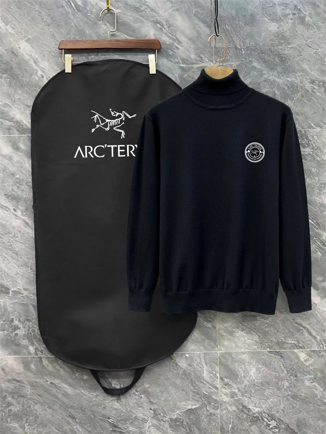 CJCR Arcteryx 3 Embroidered Wooly Sweaters: High-End Winter Collection - 图片 2