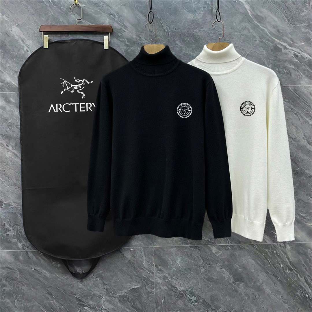 CJCR Arcteryx 3 Embroidered Wooly Sweaters: High-End Winter Collection - 图片 8