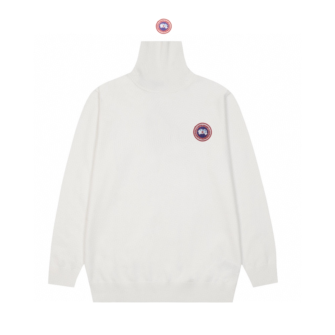 Canadian Goose Classic Monument Sweaters: New Embroidery, High-collar, Cozy, Timeless Style