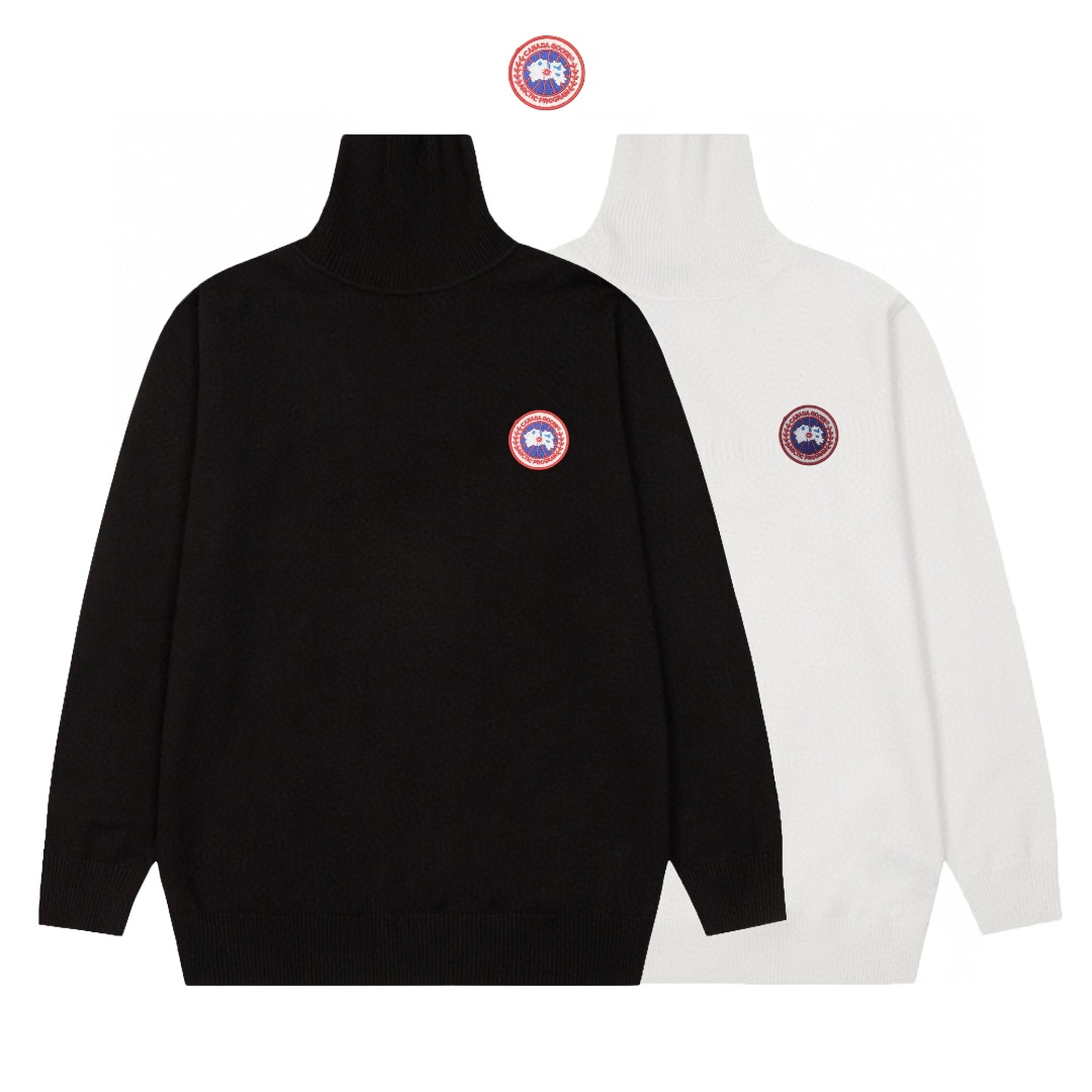 Canadian Goose Classic Monument Sweaters: New Embroidery, High-collar, Cozy, Timeless Style - 图片 9