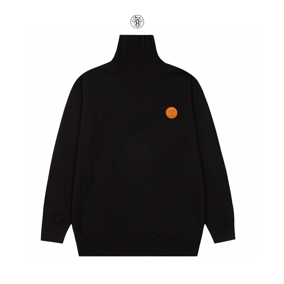 “CJCR Hermes High-Collar Sweaters: New Embroidery for Fall/Winter”