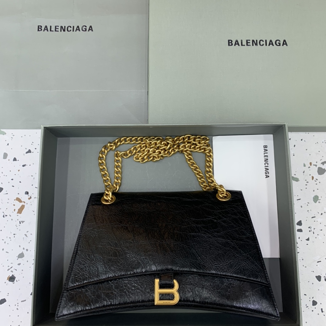 Balenciaga Kopen Tassen Schoudertas Zwart Unisex Kettingen