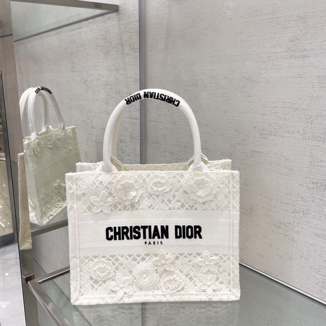 2024 Luxe replica’s
 Dior Book Tote Tassen handtassen Tote Tas Replica AAA+ ontwerper
 Borduurwerk Kant