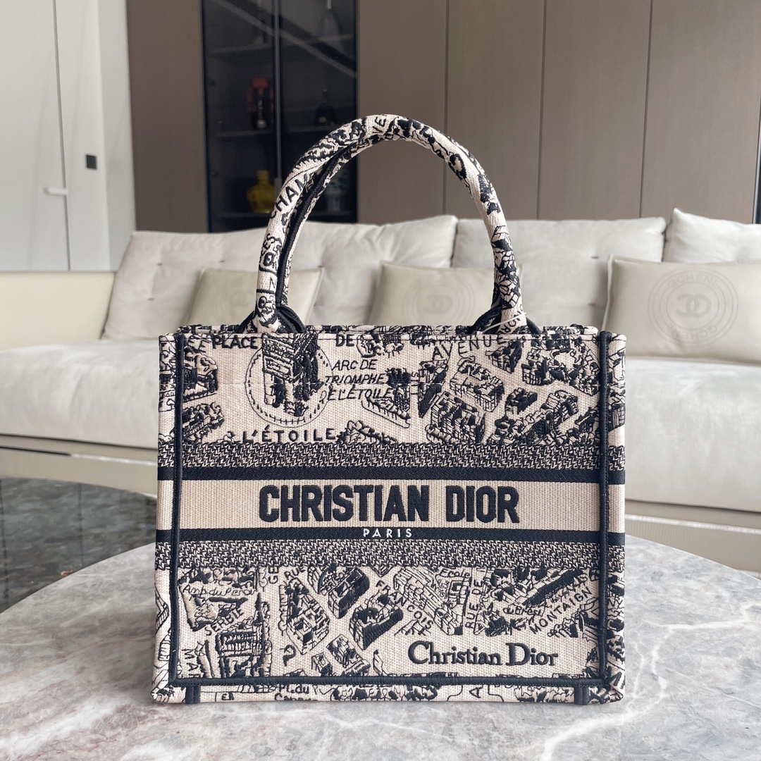 Dior Book Tote Tassen handtassen Tote Tas Designer 7 Star Replica
 Borduurwerk