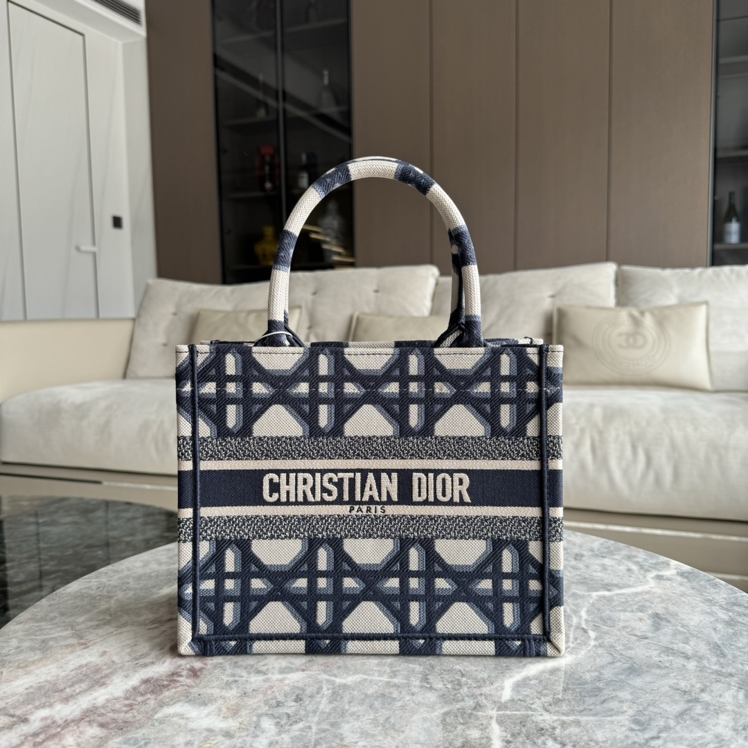 Dior Book Tote Tassen handtassen Tote Tas Groothandel
 Wit Borduurwerk