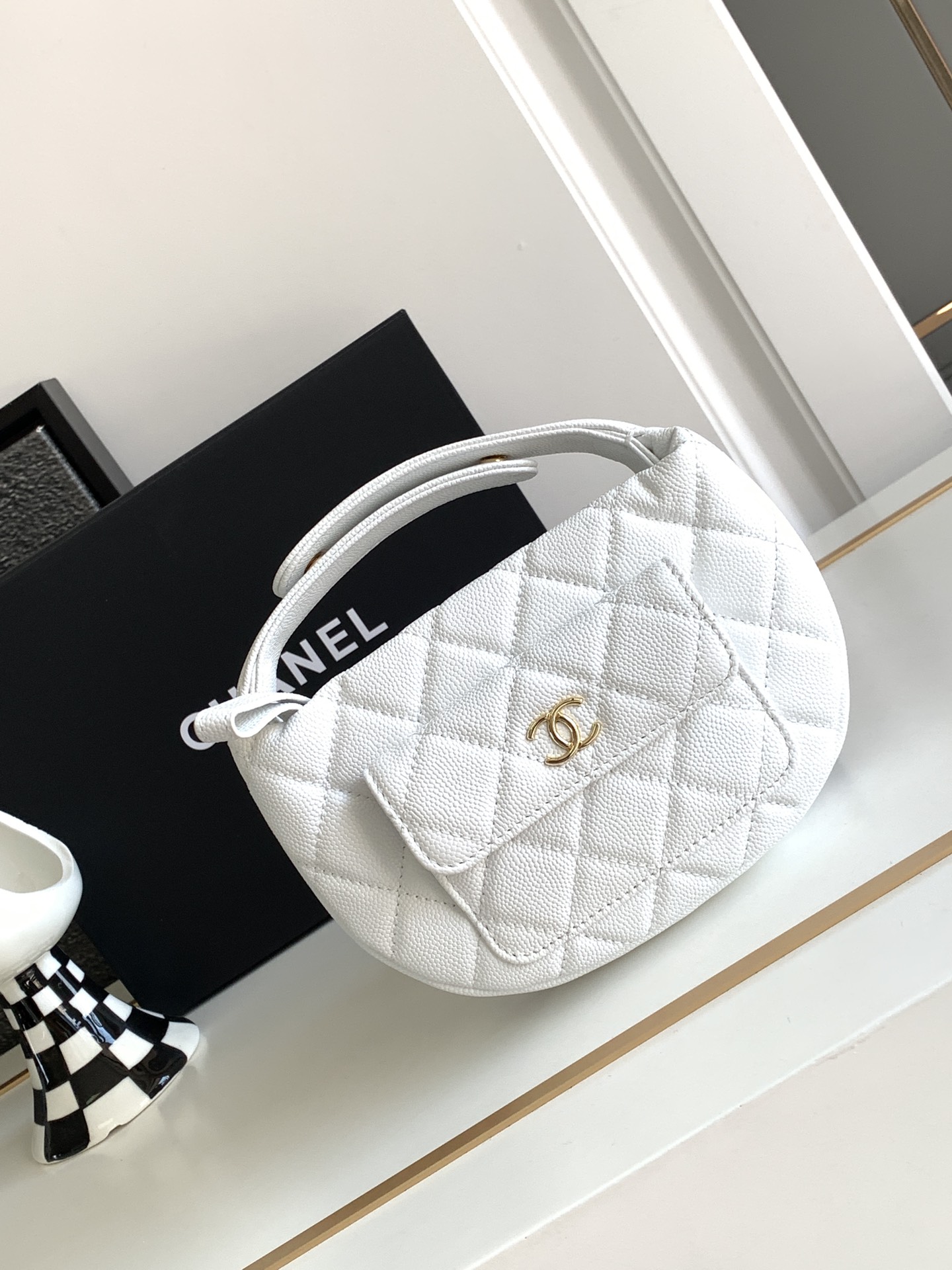 Replica’s
 Chanel Tassen Clutches Koeienhuid Vintage