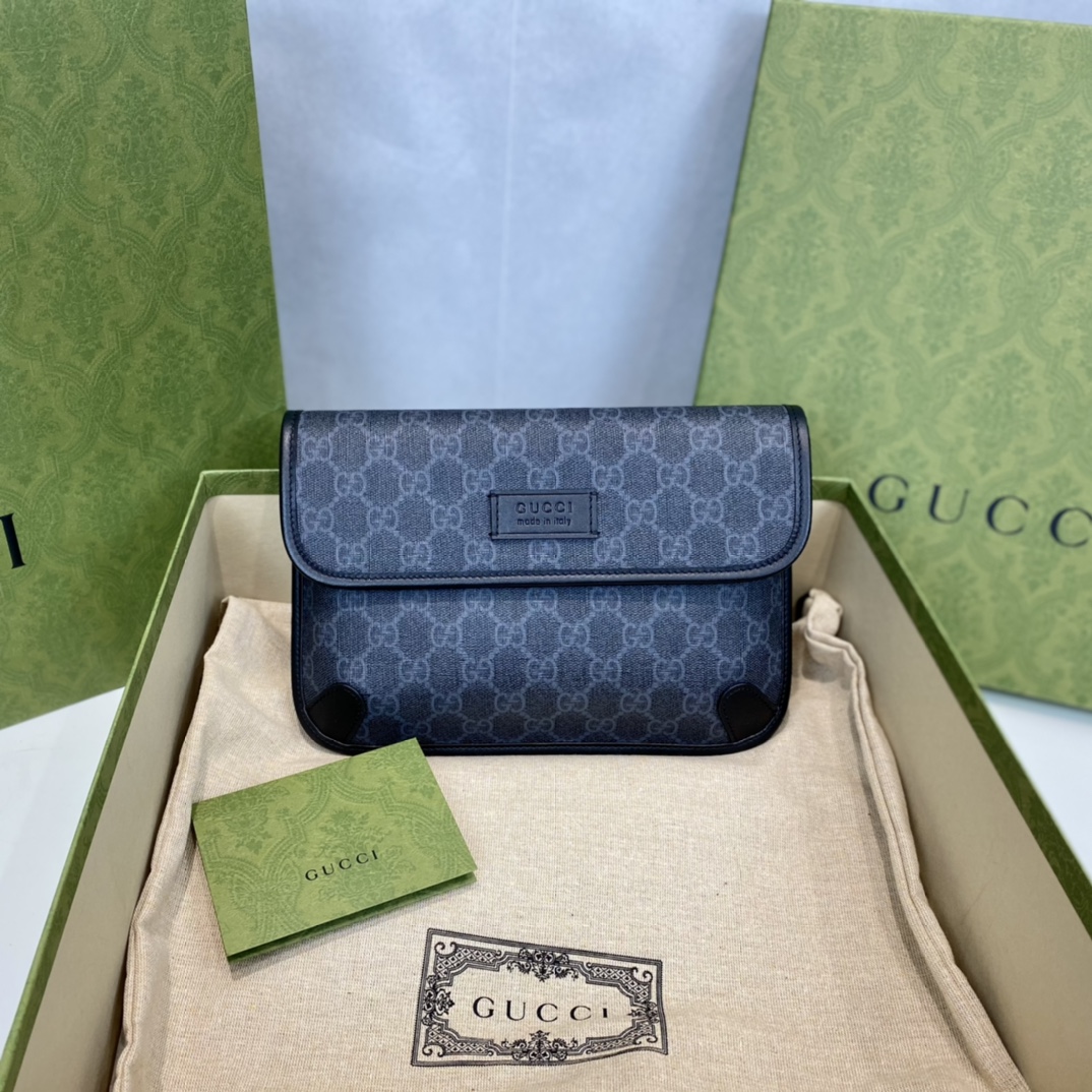 Gucci Tassen Heuptasje Zwart Blauw Grijs Rood Unisex Canvas Fashion