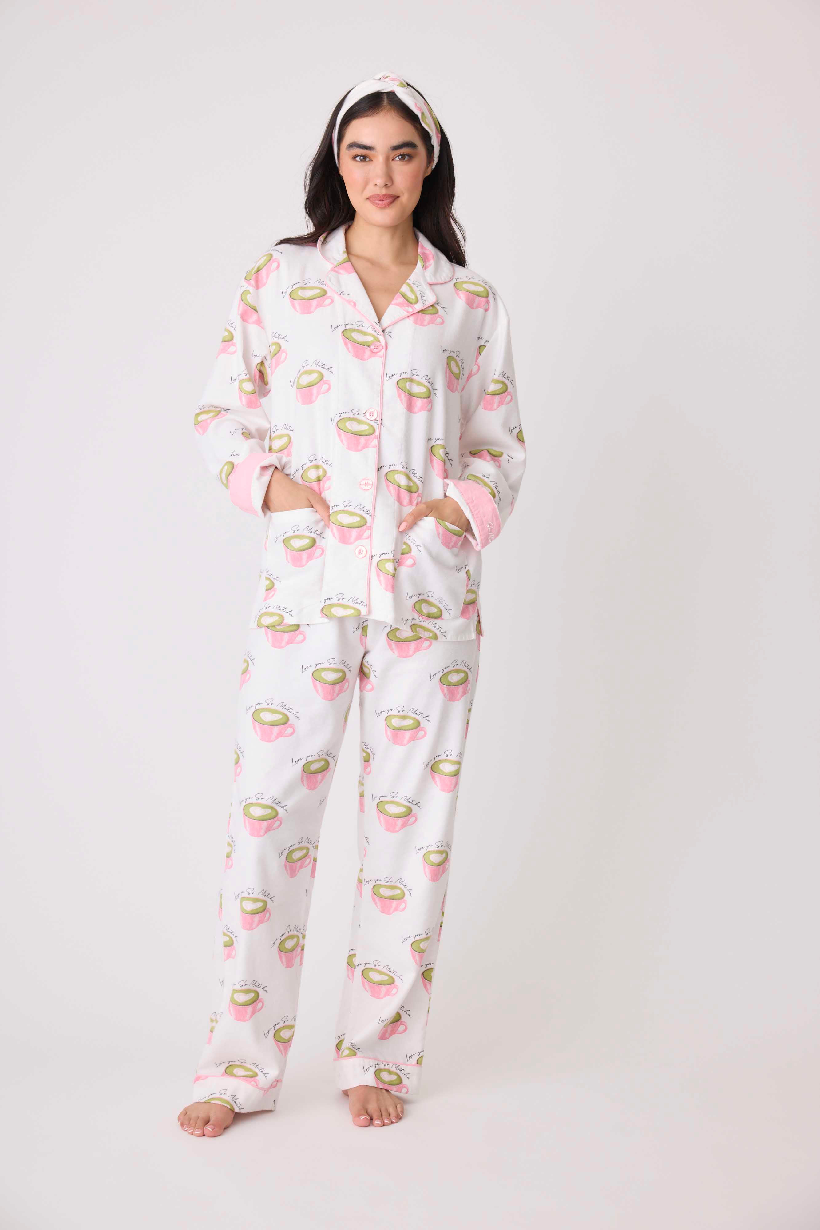 P.J. Salvage Brushed Cotton Pajama Set - Comprehensive 5