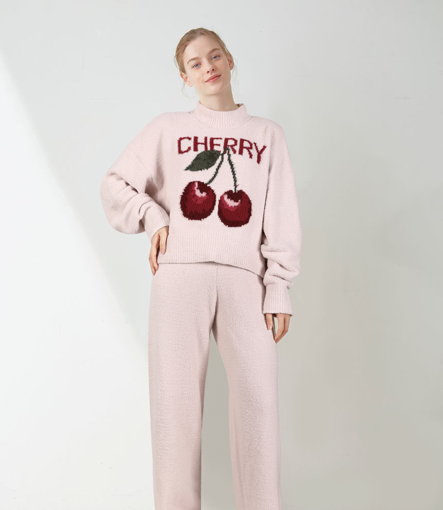 Japanese Gelat * Piqu * Milk Cherry Home ClothingOfficial website sales - Home&Textlile 4