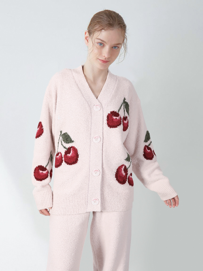 Gelato Pique Cherry Knit Cardigan Loungewear - Comprehensive 8
