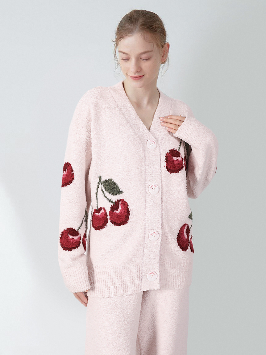 Gelato Pique Cherry Knit Cardigan Loungewear - Comprehensive 7