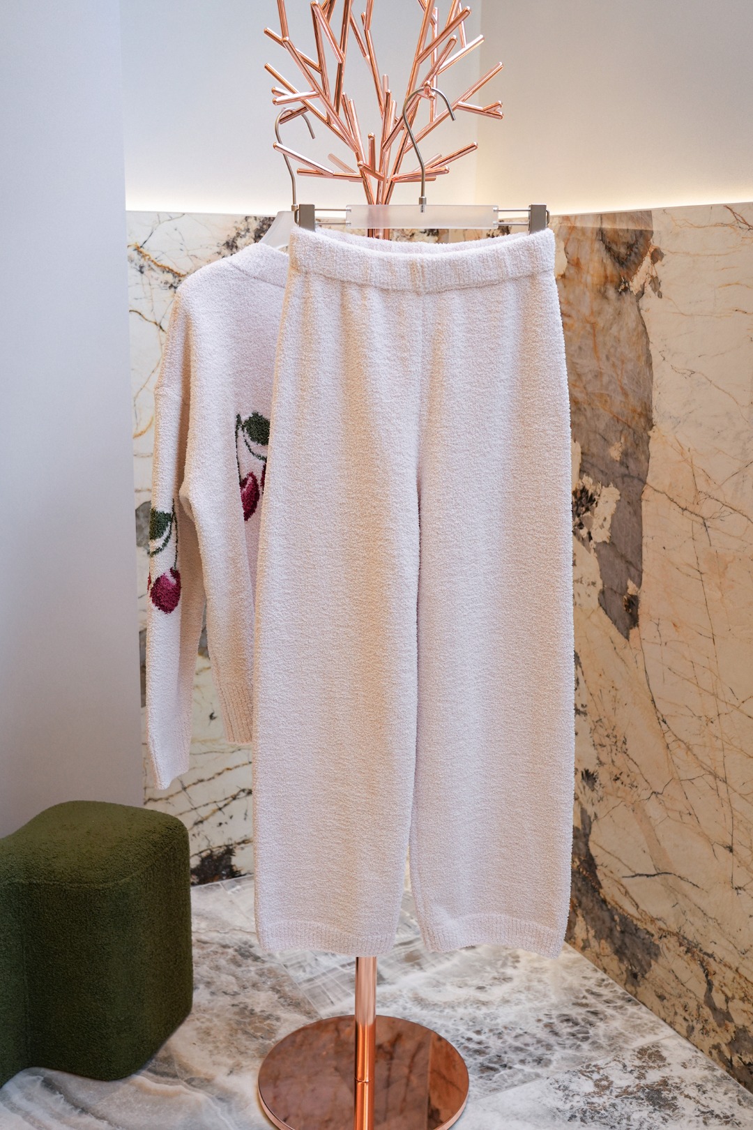 Gelato Pique Cherry Cardigan Loungewear Set - Comprehensive 5