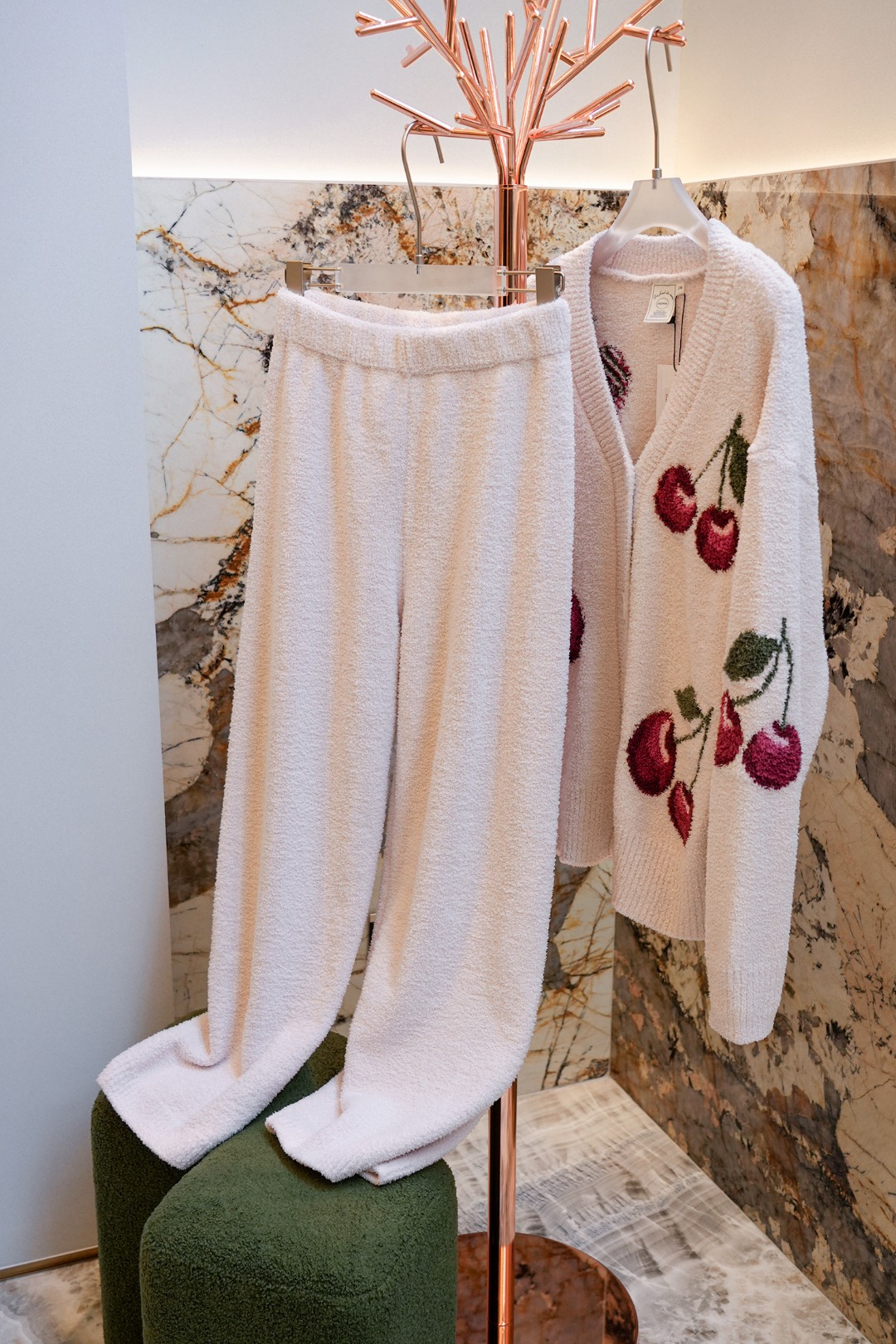 Gelato Pique Cherry Cardigan Loungewear Set - Comprehensive 4