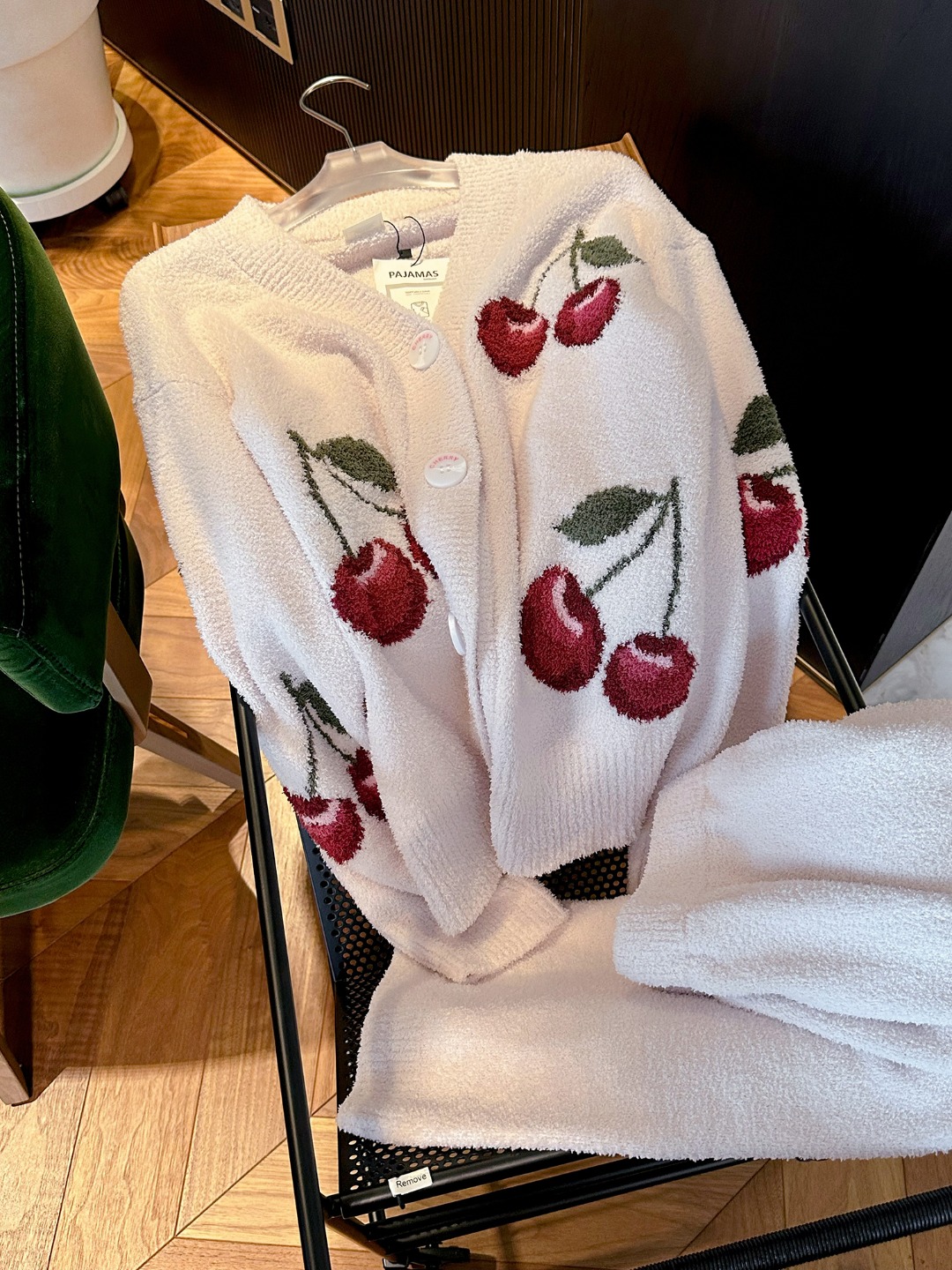 Gelato Pique Cherry Jacquard Cardigan Loungewear - Comprehensive 4