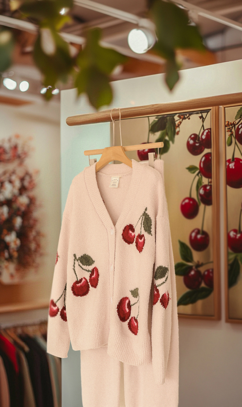 Gelato Pique loungewear set featuring a refined cardigan silhouette - Comprehensive 2