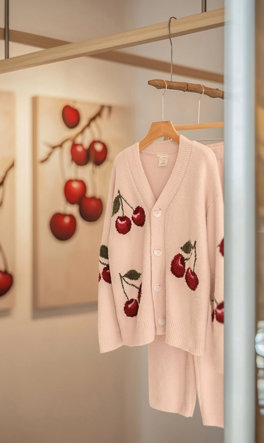 Gelato Pique loungewear set featuring a refined cardigan silhouette - Comprehensive 4
