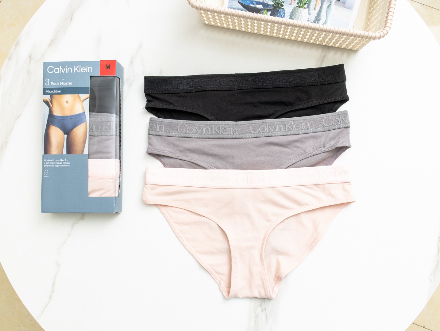 CK新品Calvin kiein抗菌女三角性感女神三条装 演绎极简主义 CK的极简高级是与生俱来的无需多