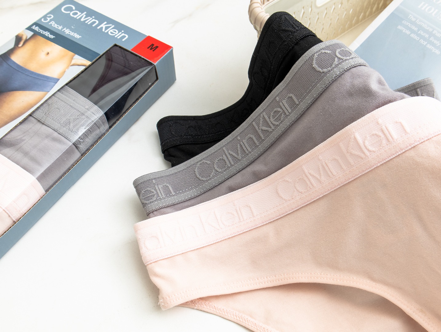 CK新品Calvin kiein抗菌女三角性感女神三条装 演绎极简主义 CK的极简高级是与生俱来的无需多