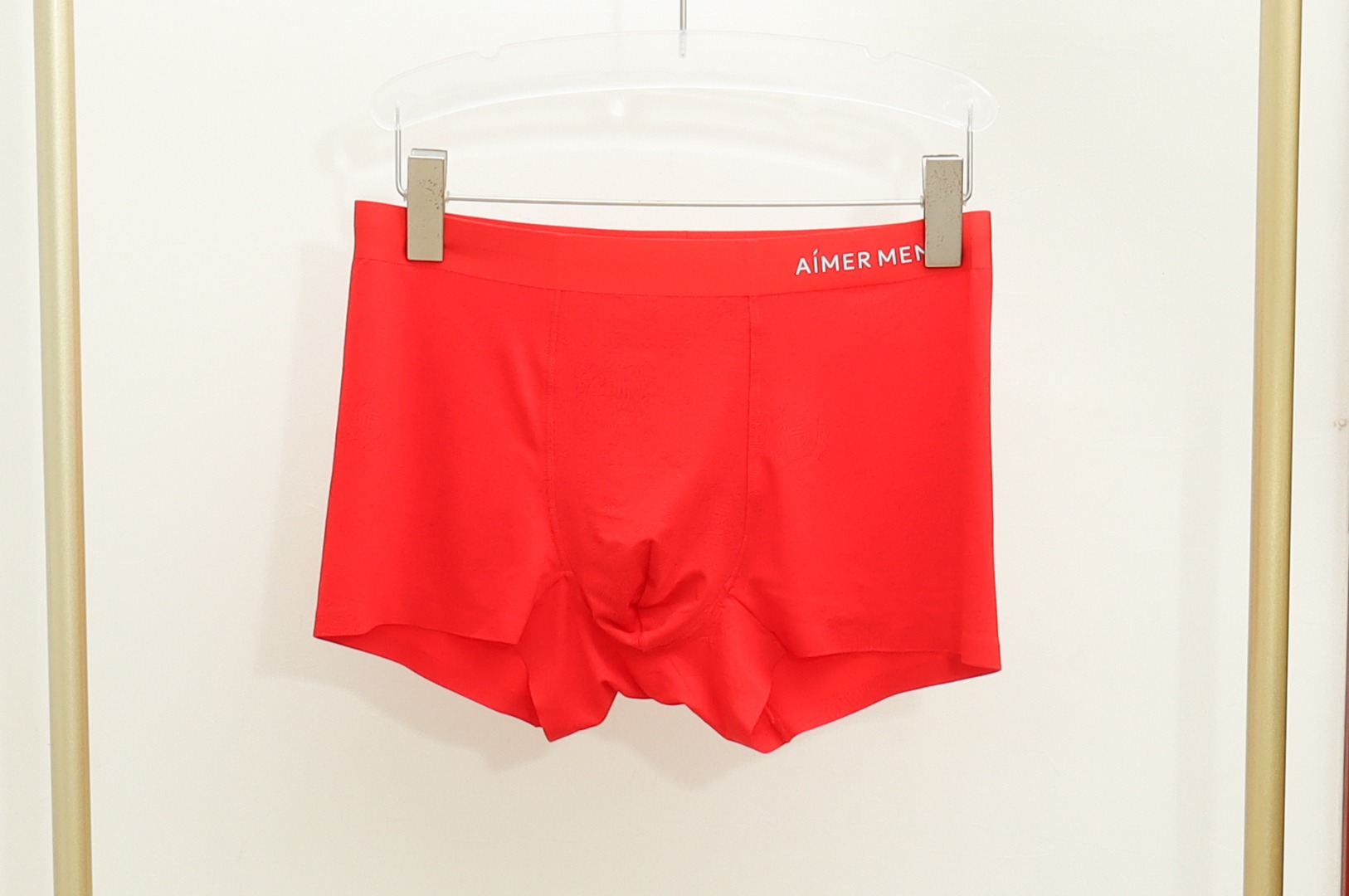 爱慕先生男士中国红系列百万爆款 内裤裤升级啦!立体版型 ，不易变形随心裁剪D舒适的莫代尔面料，有弹性