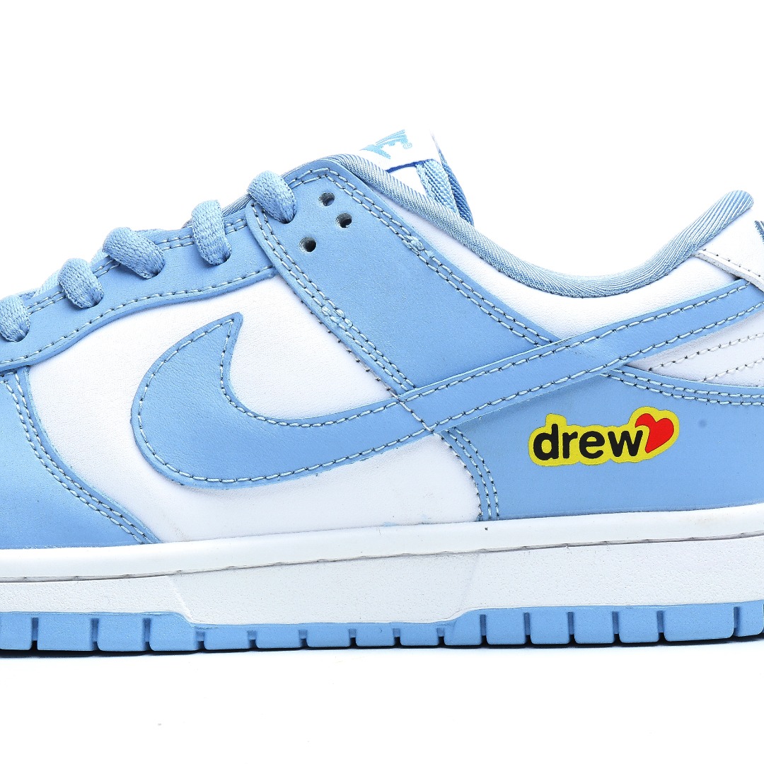 NikeSBDunkLow“Drew联名宝石蓝”周年高端定制低帮休闲板鞋定制鞋盒大厂纯原品质出货超高清洁