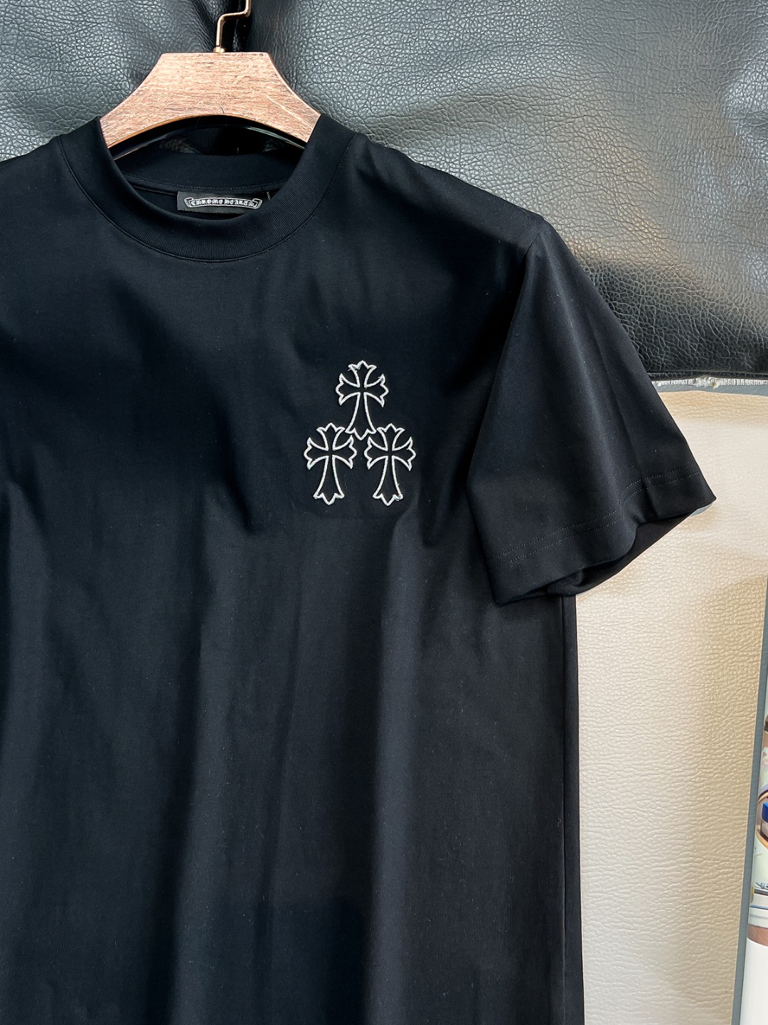 新品2024春夏新品ChromeH*arts/克*心男士印花十字架短袖T恤精益求精的贸易订单渠道,打破常