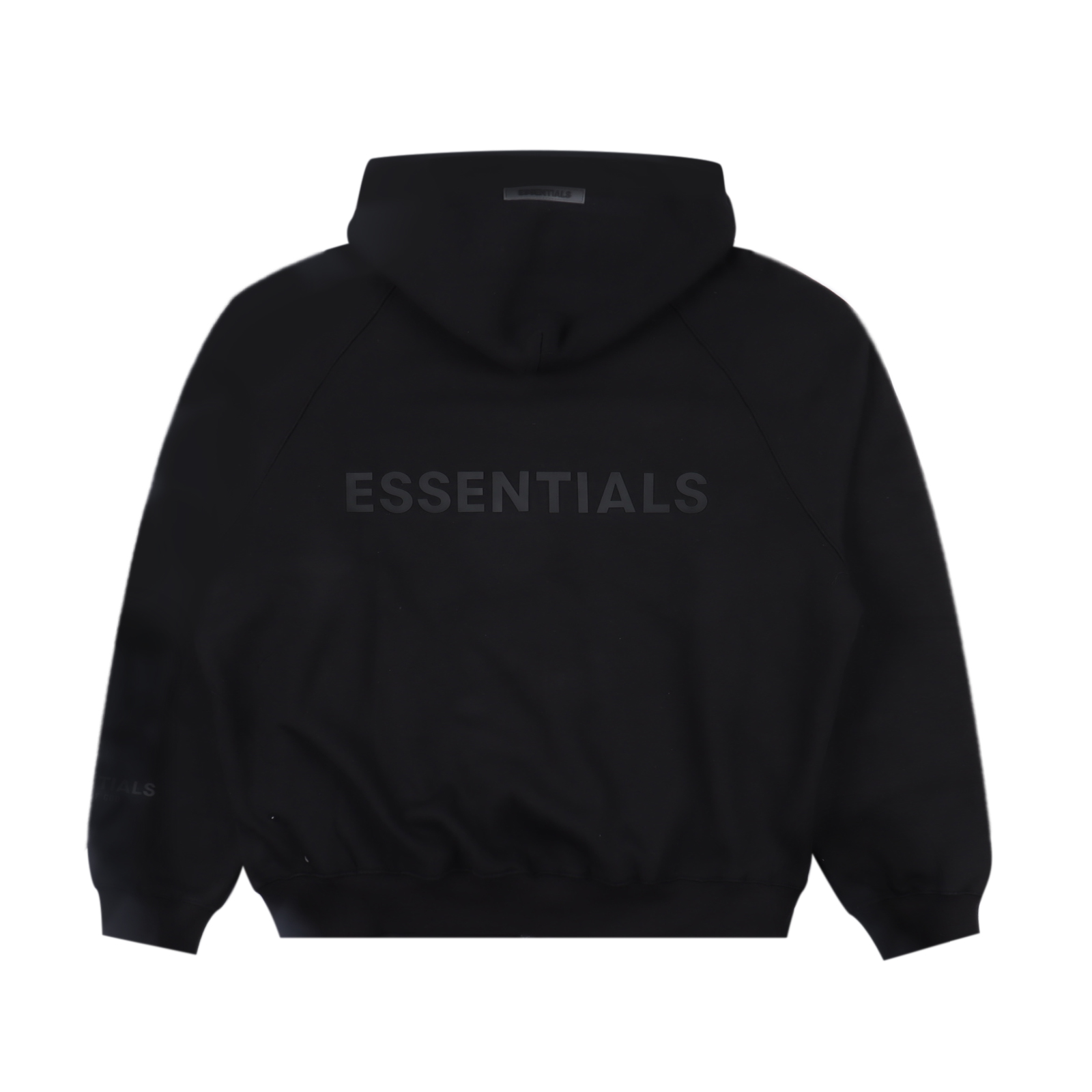 Fear of god 复线Essentials 后背硅胶字母拉链连帽卫衣