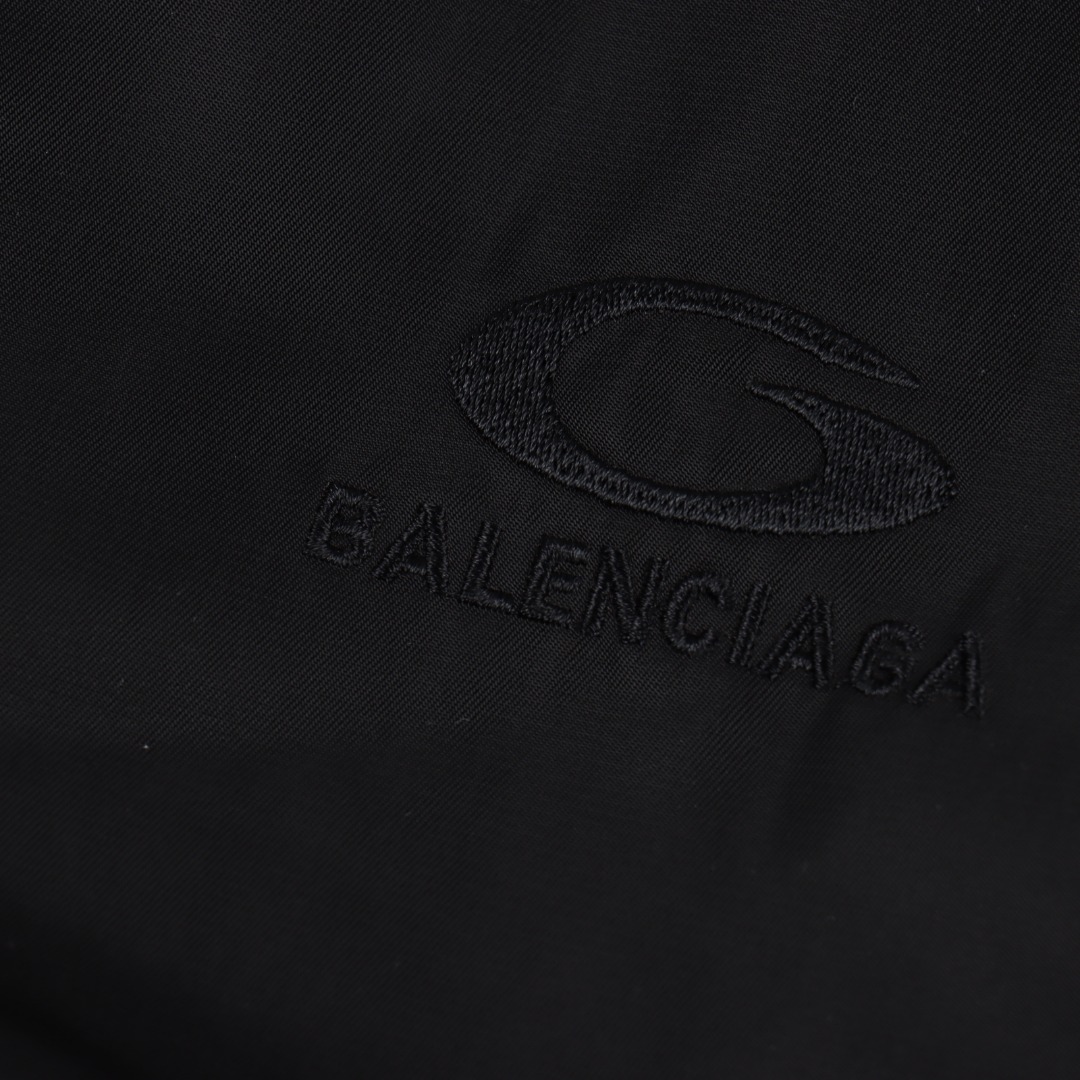 Balenciaga/巴黎世家BLCG 24FW 半环徽标刺绣棒球飞行棉服夹克