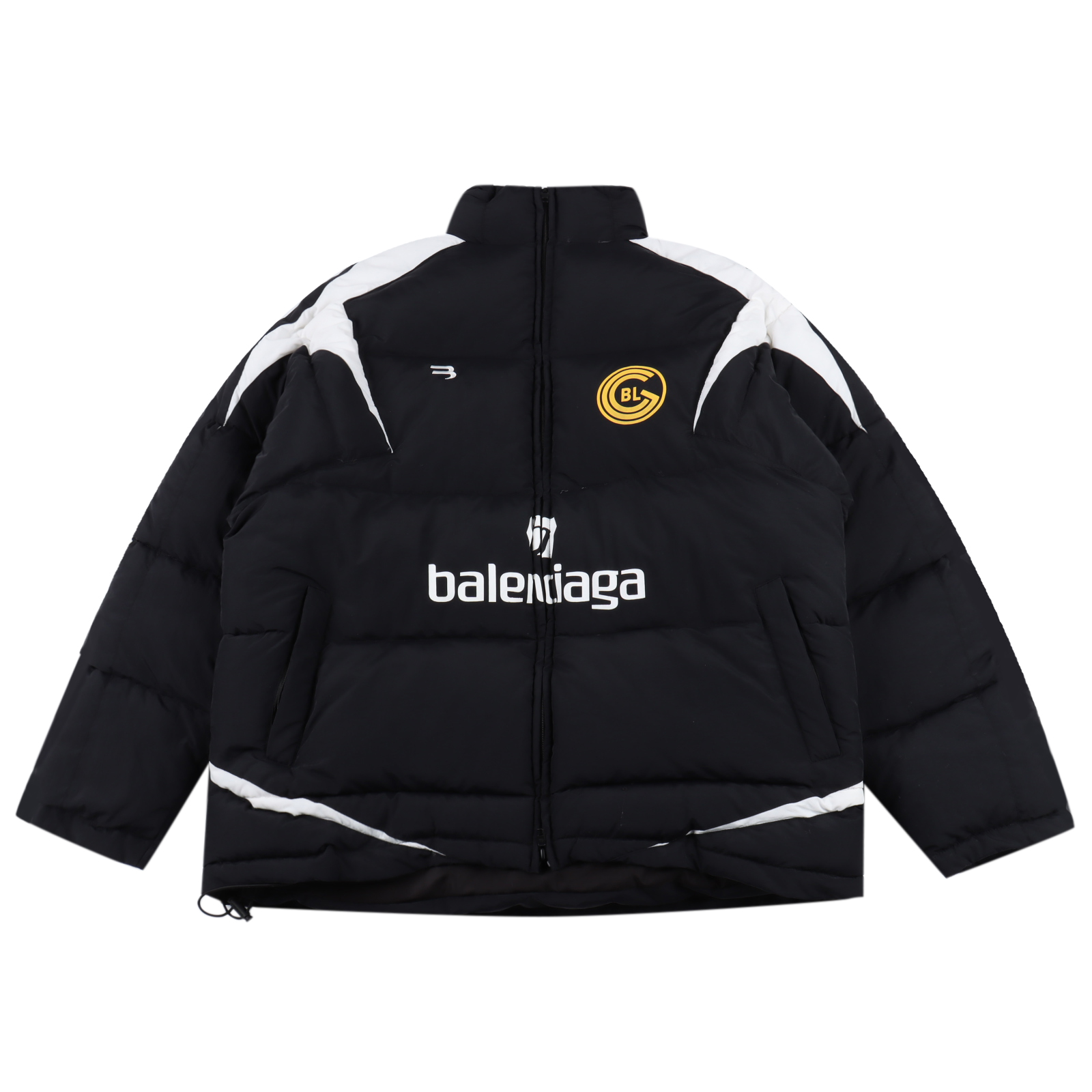 Balenciaga Ropa Abrigos y chaquetas Negro Bordado Universal para hombres y mujeres Algodón Nylon