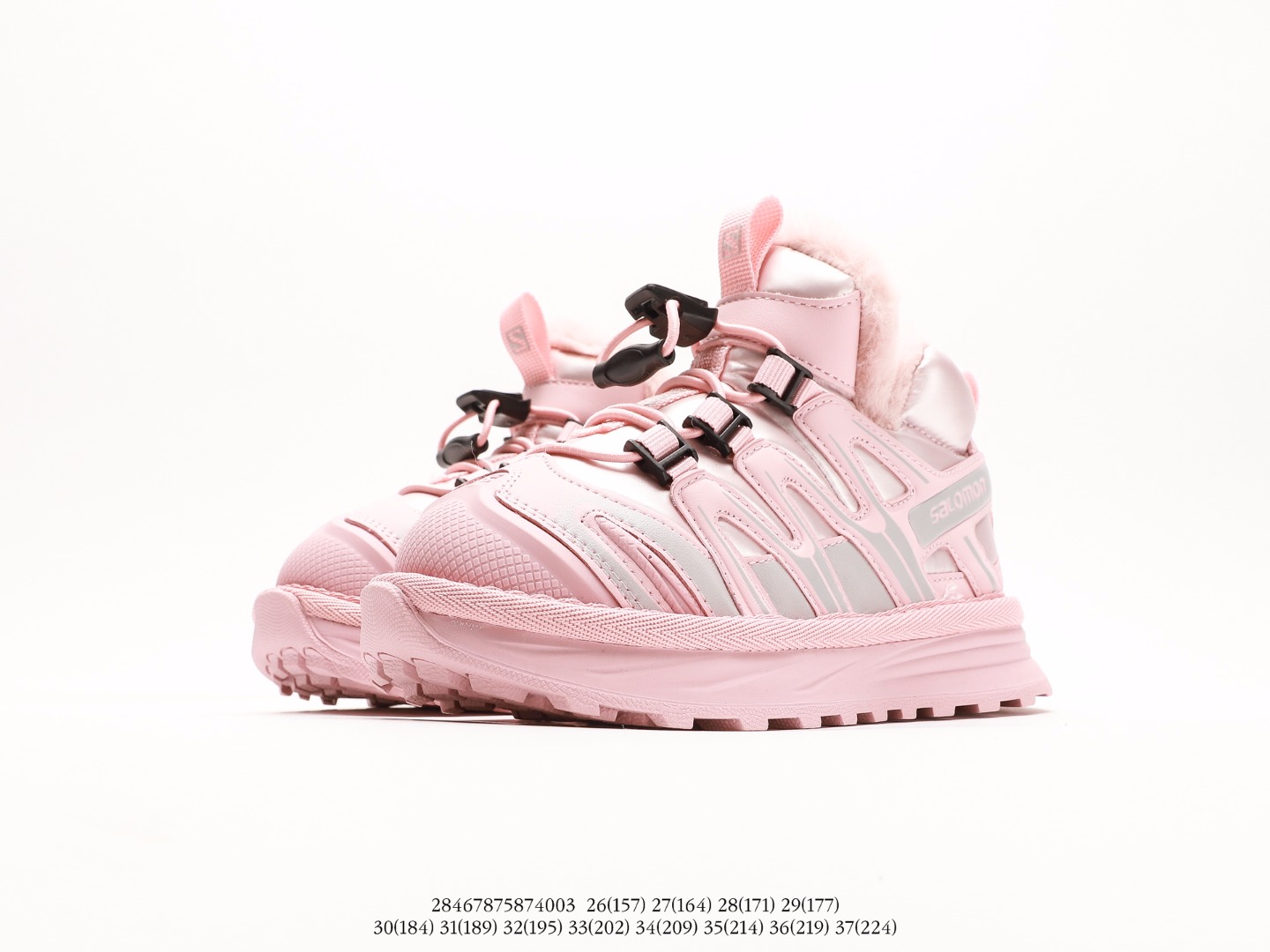 图片[5]-💖萨络蒙XT-Q加绒卡扣雪地靴！💘💲 🚗纯原萨络蒙 XT-Q 加绒卡扣保暖防水儿童休闲越野机能运动跑步鞋雪地靴🛵 💥SALOMON欧洲站厚底老爹鞋户外徒步鞋男女童百搭跑步鞋加棉雪地鞋童鞋💖 💘官网潮牌韩版最新款防滑耐磨加厚底透气休闲经典冬季潮鞋一脚蹬短靴棉靴🍎 🍒颜色： 黑，粉，灰 尺码：26-37码-选品中心