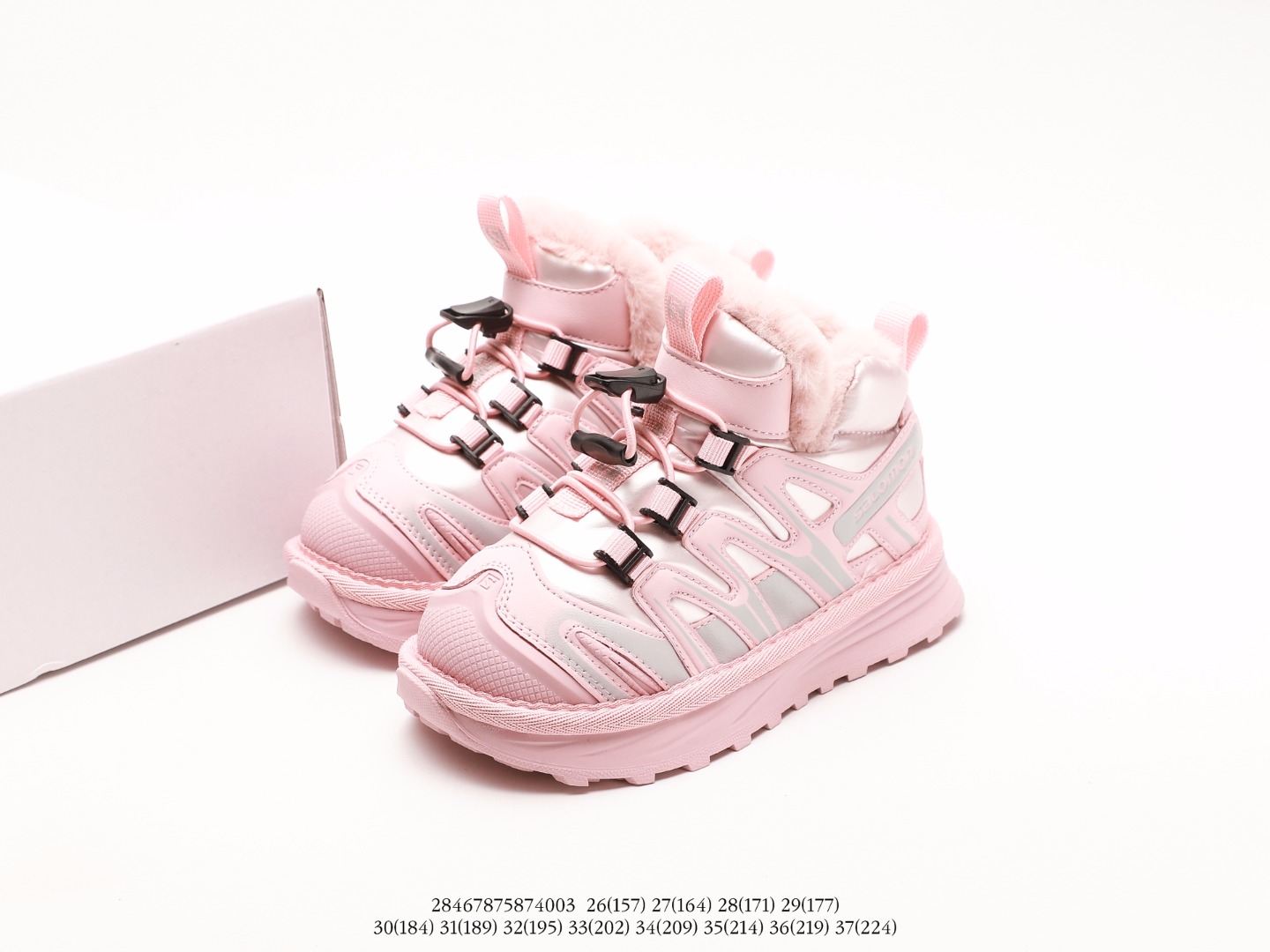 图片[9]-💖萨络蒙XT-Q加绒卡扣雪地靴！💘💲 🚗纯原萨络蒙 XT-Q 加绒卡扣保暖防水儿童休闲越野机能运动跑步鞋雪地靴🛵 💥SALOMON欧洲站厚底老爹鞋户外徒步鞋男女童百搭跑步鞋加棉雪地鞋童鞋💖 💘官网潮牌韩版最新款防滑耐磨加厚底透气休闲经典冬季潮鞋一脚蹬短靴棉靴🍎 🍒颜色： 黑，粉，灰 尺码：26-37码-选品中心