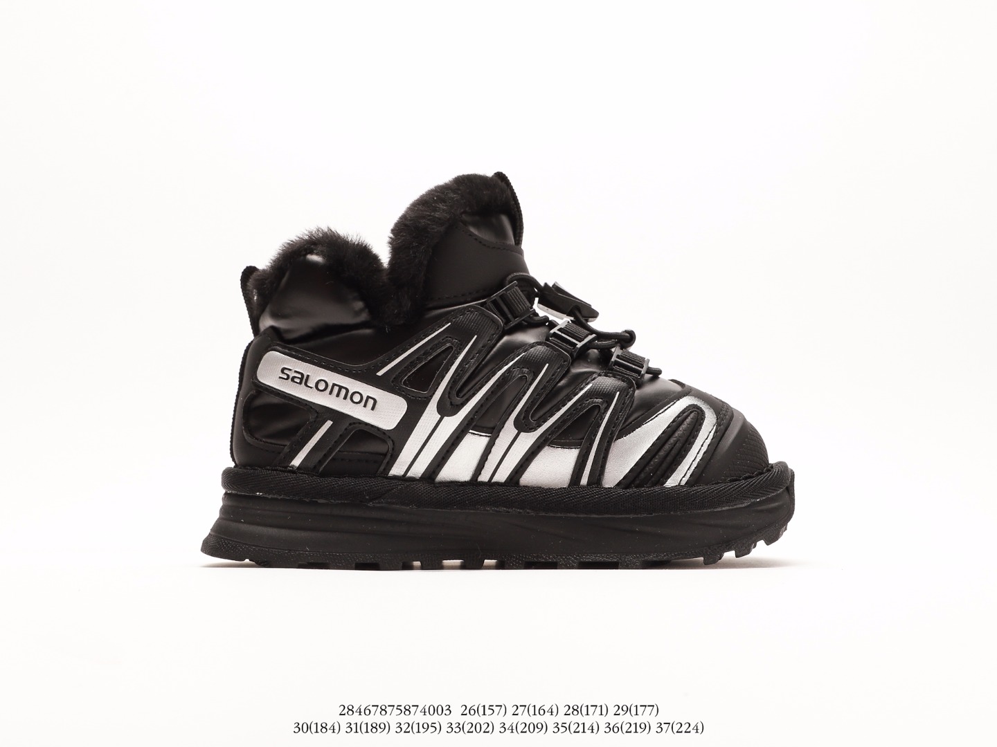 图片[2]-💖萨络蒙XT-Q加绒卡扣雪地靴！💘💲 🚗纯原萨络蒙 XT-Q 加绒卡扣保暖防水儿童休闲越野机能运动跑步鞋雪地靴🛵 💥SALOMON欧洲站厚底老爹鞋户外徒步鞋男女童百搭跑步鞋加棉雪地鞋童鞋💖 💘官网潮牌韩版最新款防滑耐磨加厚底透气休闲经典冬季潮鞋一脚蹬短靴棉靴🍎 🍒颜色： 黑，粉，灰 尺码：26-37码-选品中心