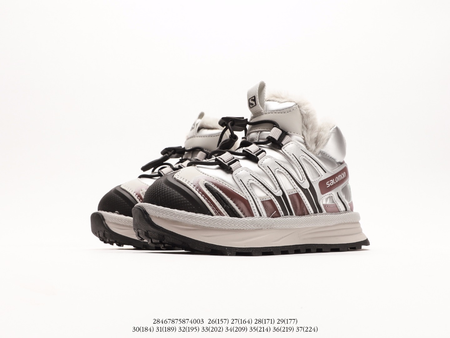 图片[5]-💖萨络蒙XT-Q加绒卡扣雪地靴！💘💲 🚗纯原萨络蒙 XT-Q 加绒卡扣保暖防水儿童休闲越野机能运动跑步鞋雪地靴🛵 💥SALOMON欧洲站厚底老爹鞋户外徒步鞋男女童百搭跑步鞋加棉雪地鞋童鞋💖 💘官网潮牌韩版最新款防滑耐磨加厚底透气休闲经典冬季潮鞋一脚蹬短靴棉靴🍎 🍒颜色： 黑，粉，灰 尺码：26-37码-选品中心