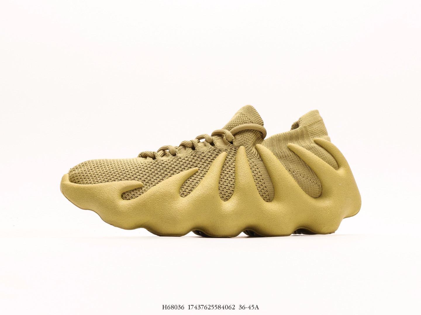 Adidas Adidas Yeezy 450 Cloud White La parte superior cuenta con una parte superior de plantilla tej