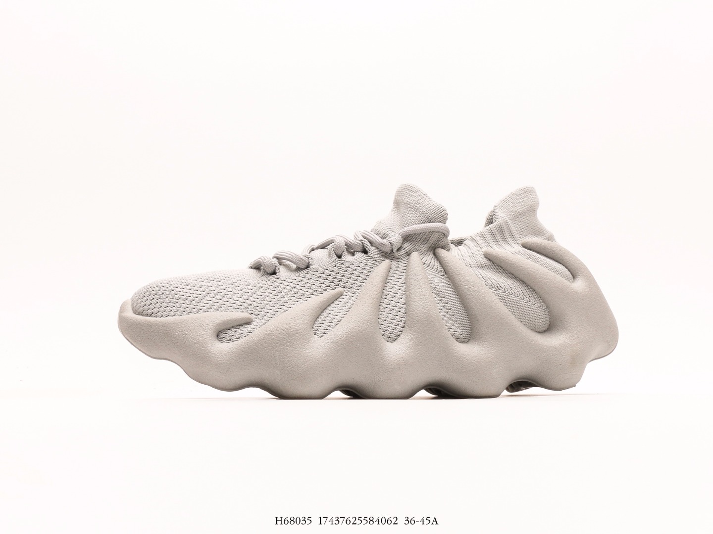 Adidas Adidas Yeezy 450 Cloud White La parte superior cuenta con una parte superior de plantilla tej