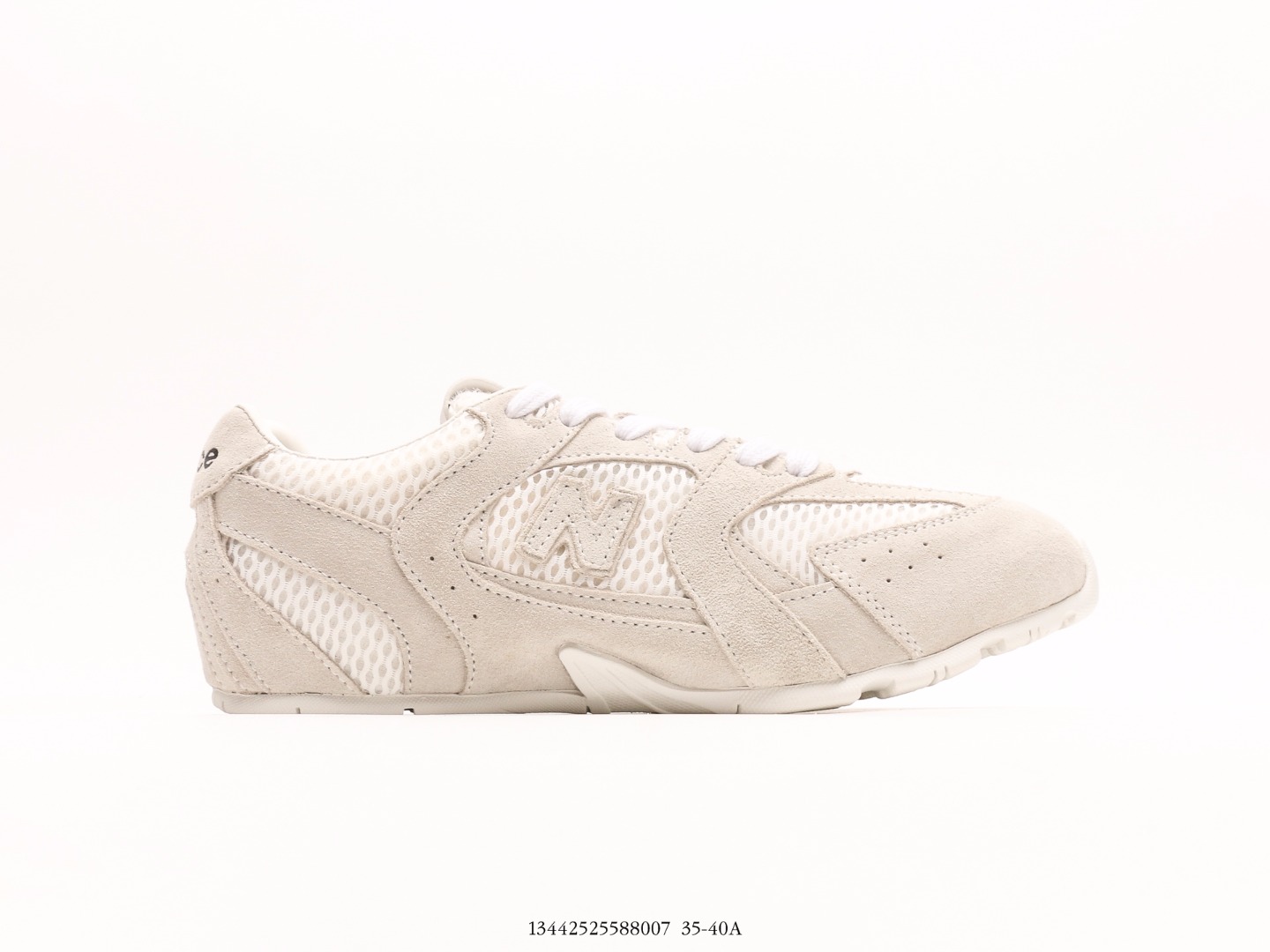 意大利奢侈品牌缪缪Miu Miu x Balance 530 SL系列低帮经典复古休闲运动慢跑鞋“联名翻毛驼棕橙鞋带 3