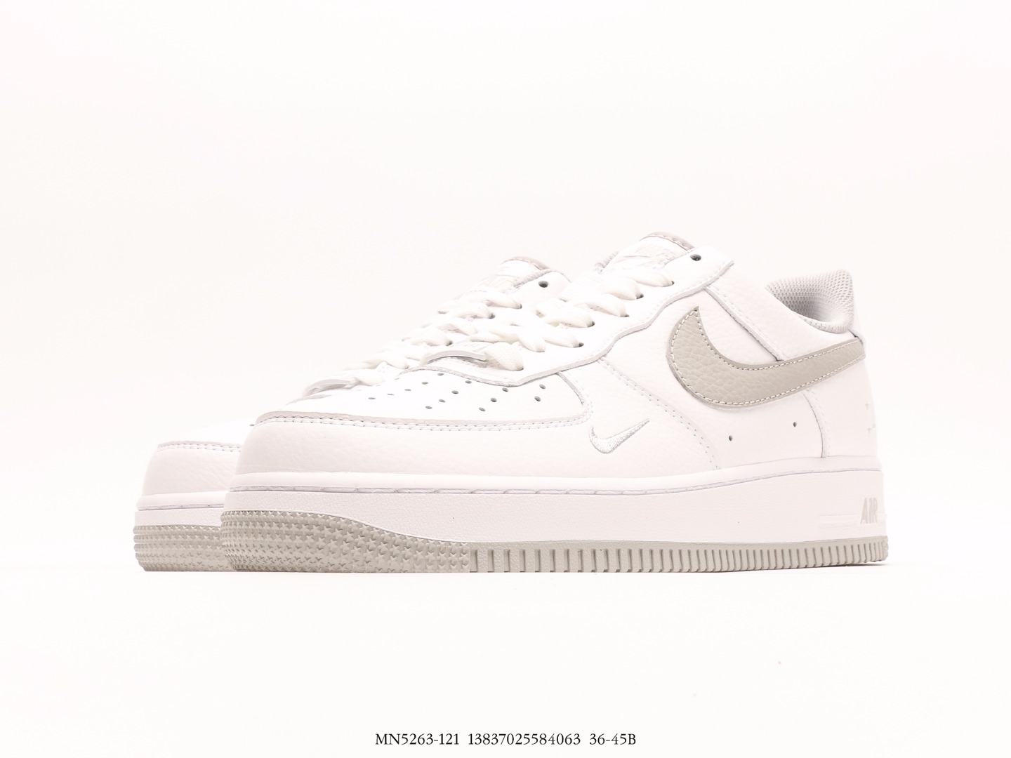Air Force 1'0740th AnniversaryWhite Grey空军一号经典低帮百搭休闲运动板鞋“40周年版白灰小钩 6