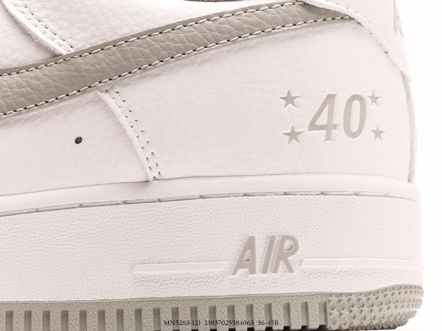 Air Force 1'0740th AnniversaryWhite Grey空军一号经典低帮百搭休闲运动板鞋“40周年版白灰小钩 8