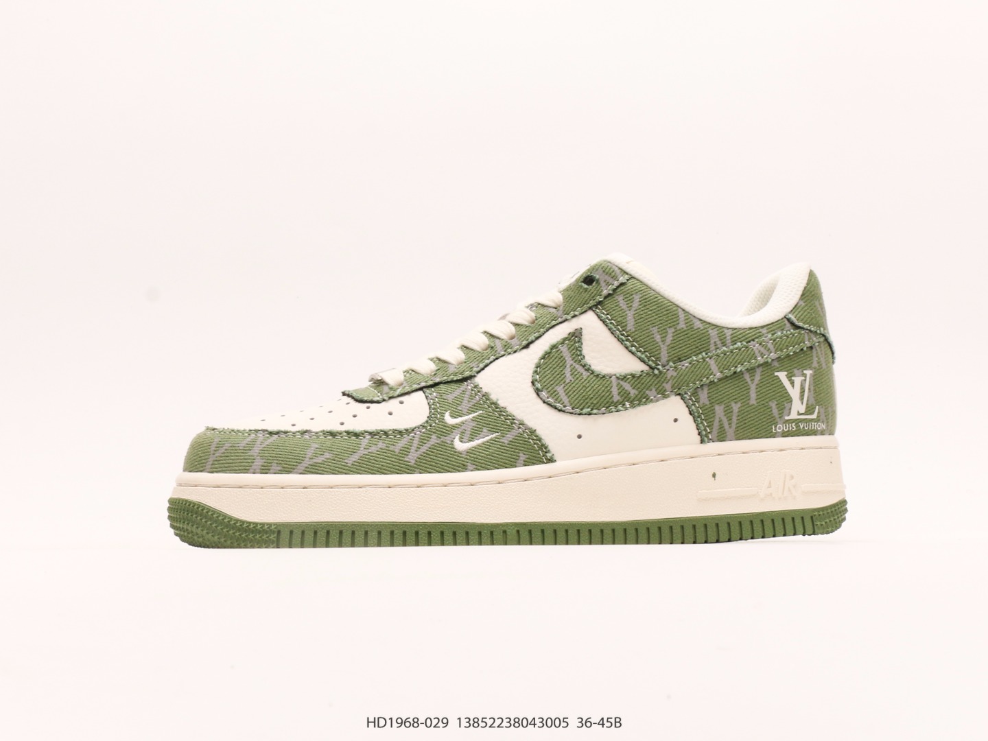 Air Jordan Force 1 Scarpe Air Jordan Verde Bianco Stampa Pantaloni da tuta