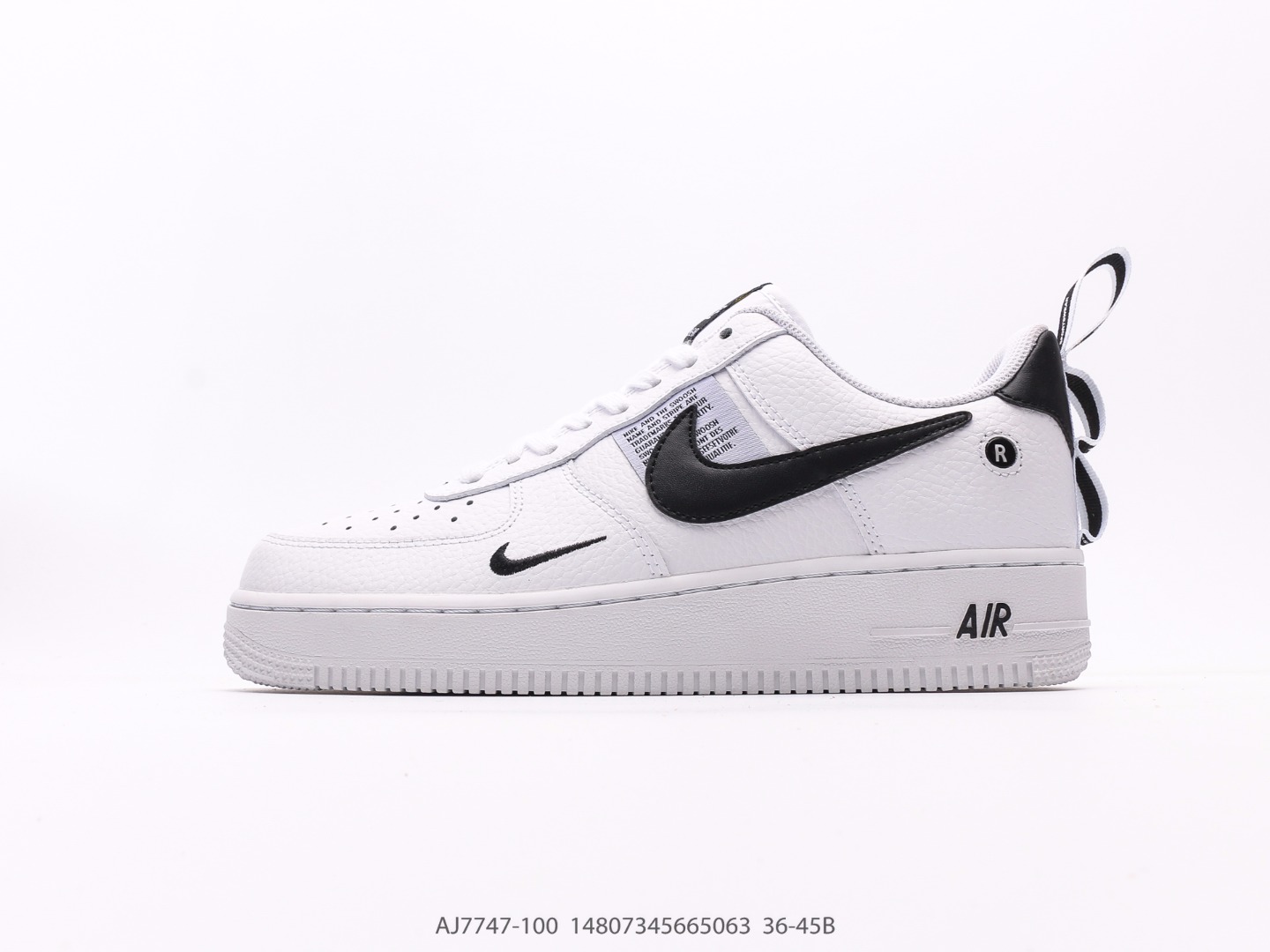 Nike Nike AIR FORCE 1'07 Air Force One zapatillas de entrenamiento casual versátiles de caña baja. A