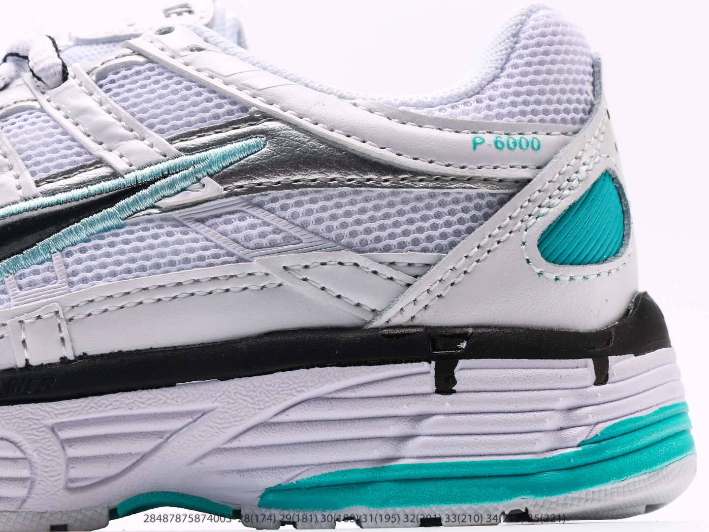 图片[7]-童鞋 耐克Nike P-6000Metallic Silver系列低帮复古老爹风休闲运动舒适慢跑鞋注意：图下方显示为实际脚长，单位毫米[手工测量，可能存在5毫米左右的误差] #28487875874003-选品中心