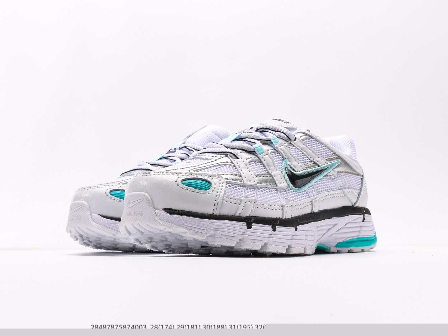 图片[5]-童鞋 耐克Nike P-6000Metallic Silver系列低帮复古老爹风休闲运动舒适慢跑鞋注意：图下方显示为实际脚长，单位毫米[手工测量，可能存在5毫米左右的误差] #28487875874003-选品中心