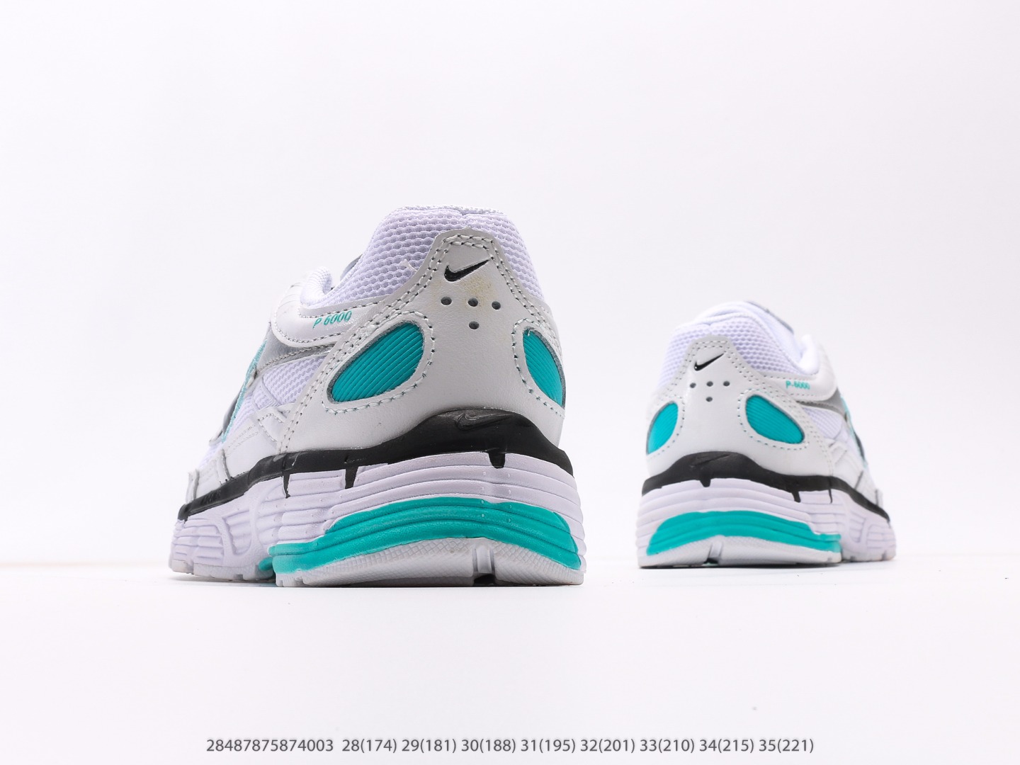 图片[6]-童鞋 耐克Nike P-6000Metallic Silver系列低帮复古老爹风休闲运动舒适慢跑鞋注意：图下方显示为实际脚长，单位毫米[手工测量，可能存在5毫米左右的误差] #28487875874003-选品中心