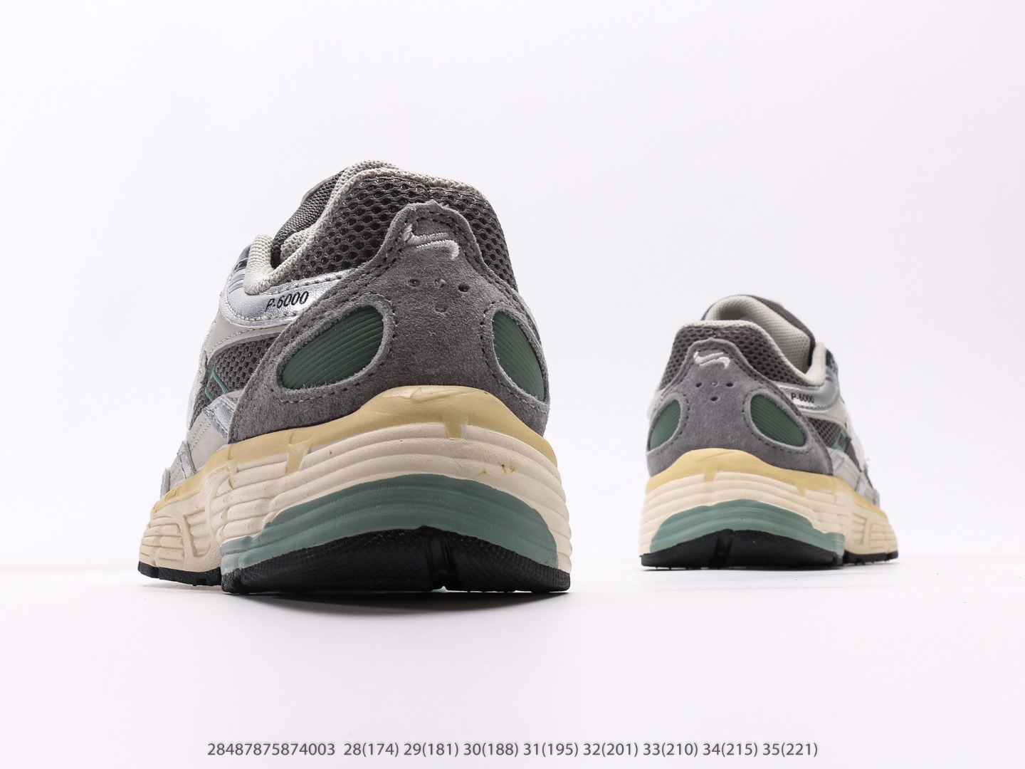 图片[6]-童鞋 耐克Nike P-6000Metallic Silver系列低帮复古老爹风休闲运动舒适慢跑鞋注意：图下方显示为实际脚长，单位毫米[手工测量，可能存在5毫米左右的误差] #28487875874003-选品中心