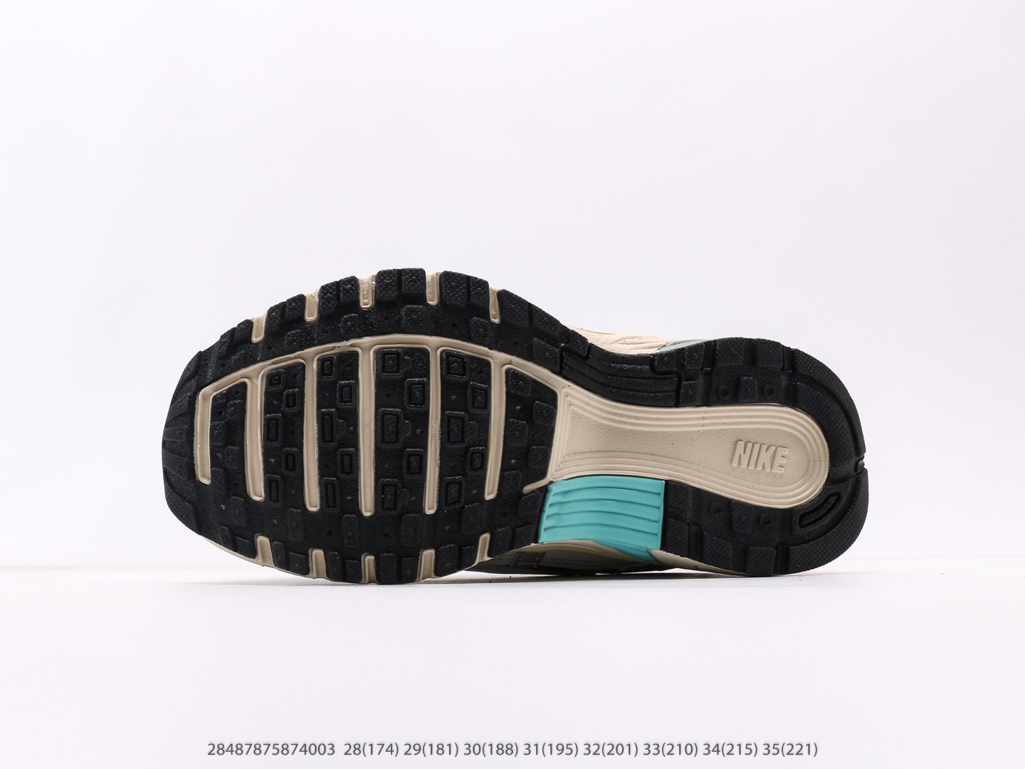 图片[4]-童鞋 耐克Nike P-6000Metallic Silver系列低帮复古老爹风休闲运动舒适慢跑鞋注意：图下方显示为实际脚长，单位毫米[手工测量，可能存在5毫米左右的误差] #28487875874003-选品中心