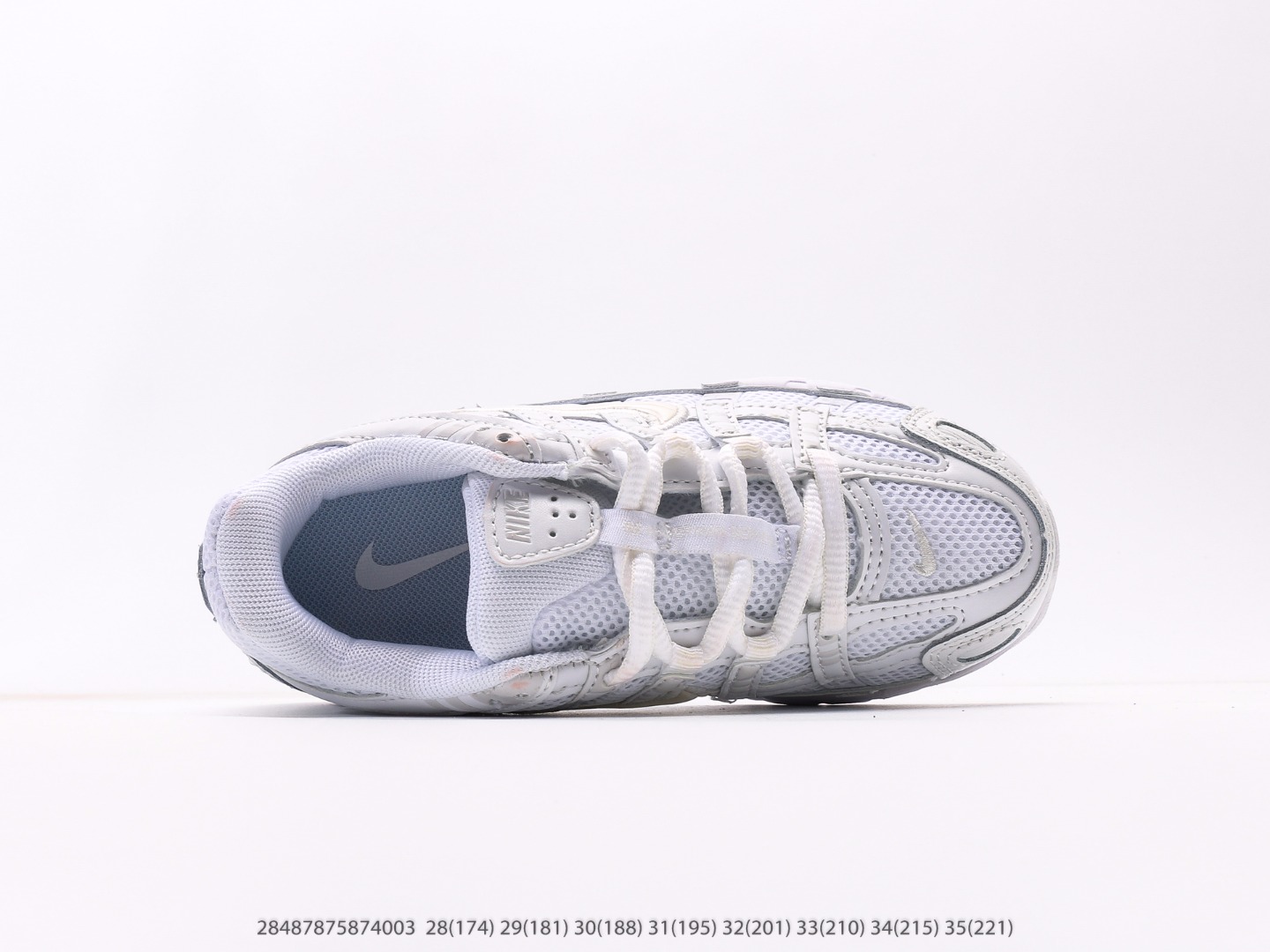 图片[3]-童鞋 耐克Nike P-6000Metallic Silver系列低帮复古老爹风休闲运动舒适慢跑鞋注意：图下方显示为实际脚长，单位毫米[手工测量，可能存在5毫米左右的误差] #28487875874003-选品中心
