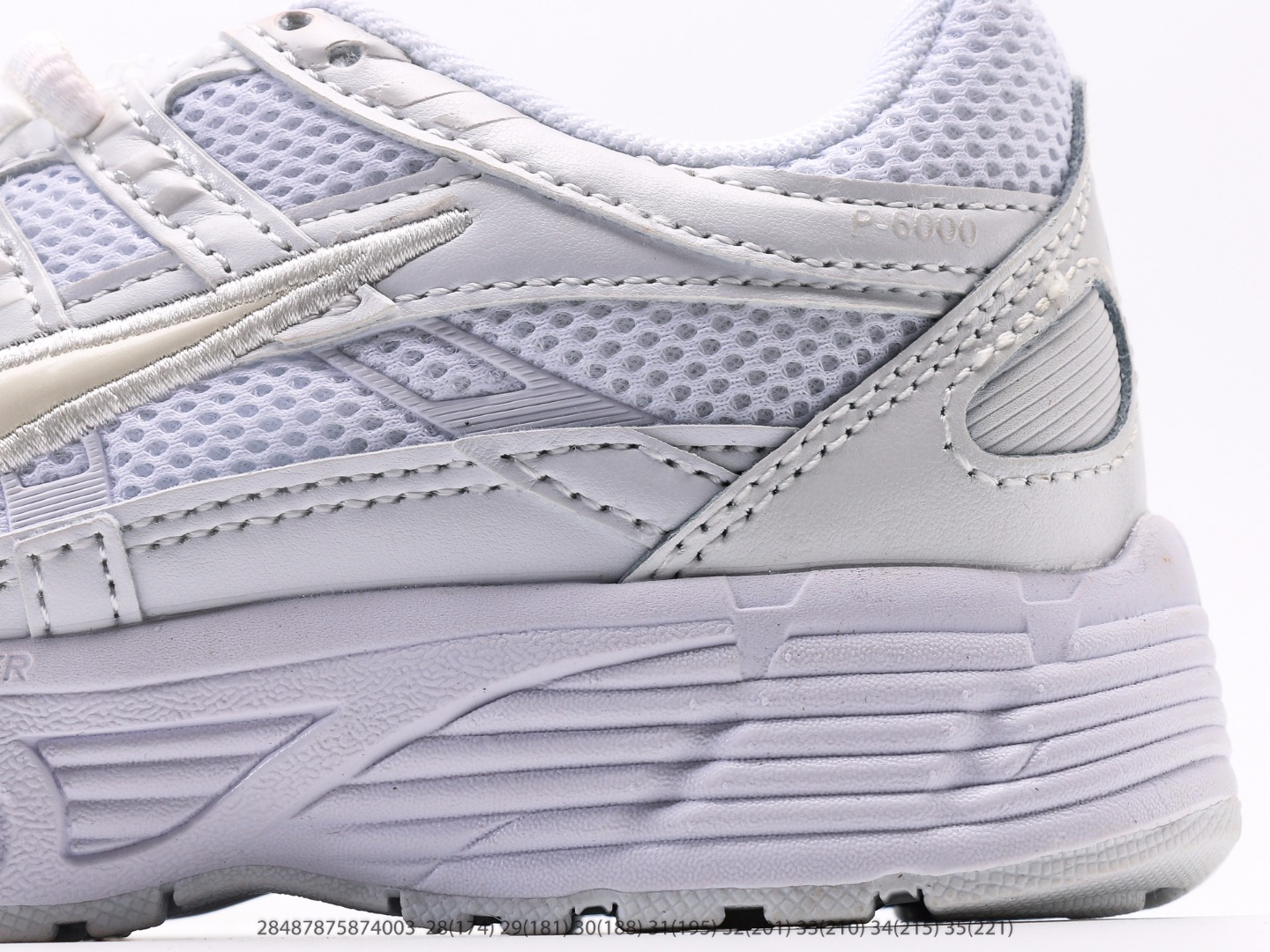 图片[7]-童鞋 耐克Nike P-6000Metallic Silver系列低帮复古老爹风休闲运动舒适慢跑鞋注意：图下方显示为实际脚长，单位毫米[手工测量，可能存在5毫米左右的误差] #28487875874003-选品中心